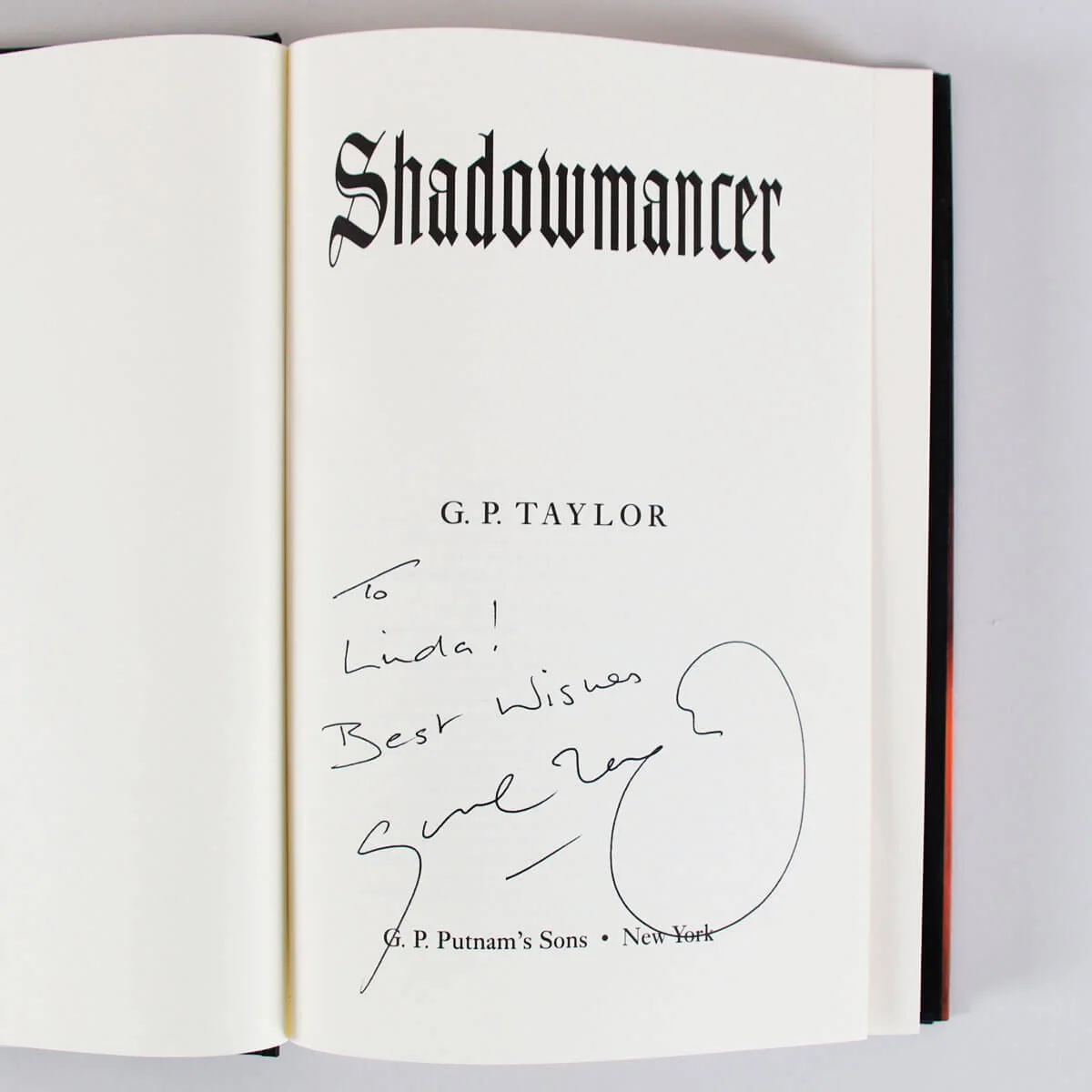 G.P. Taylor Signed Book Shadowmacer - COA, image 3