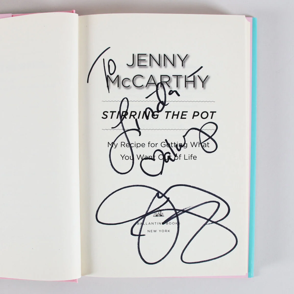 Jenny McCarthy Signed Book Stirring The Pot - COA, image 2
