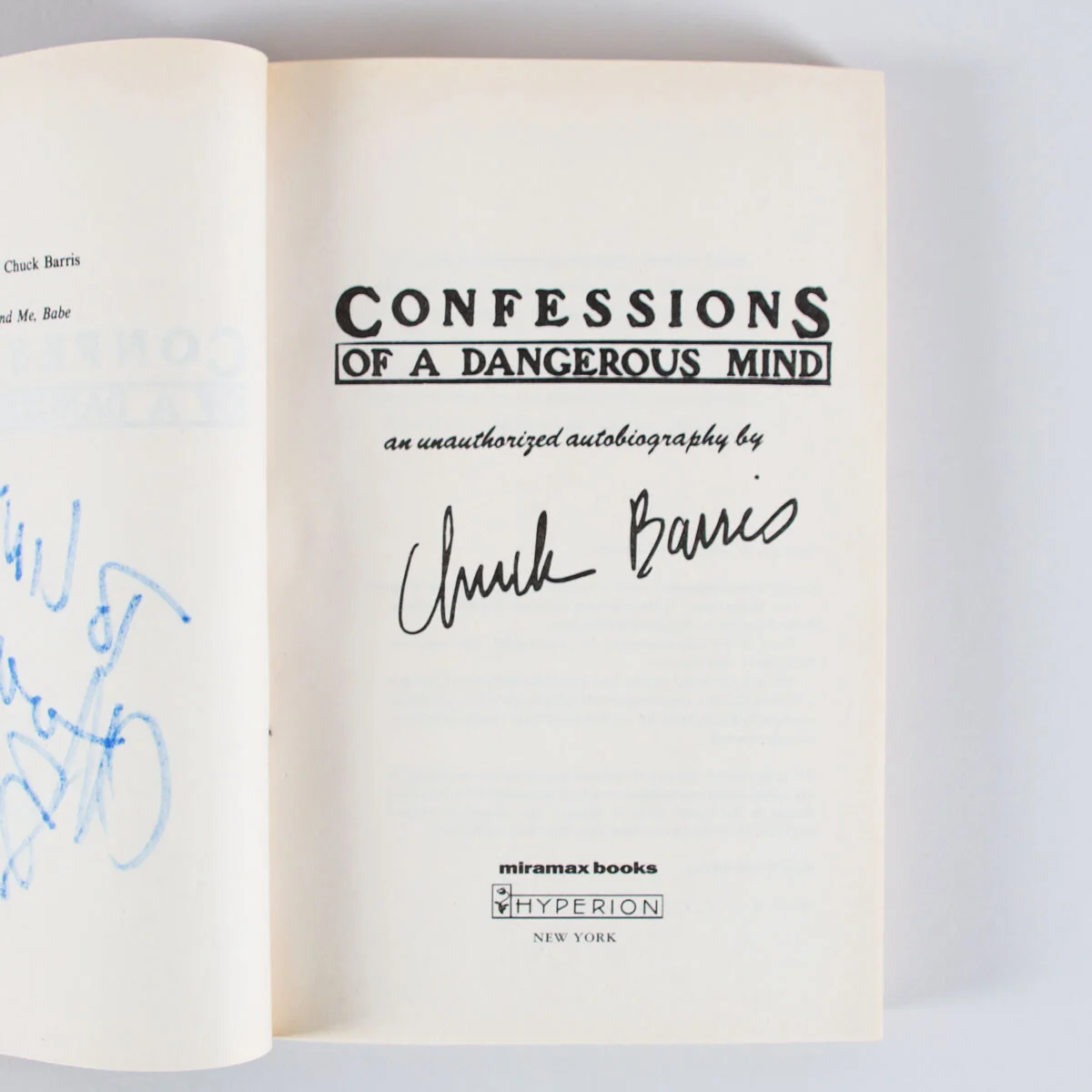 Chuck Barris Signed Book Confessions Of A Dangerous Mind - COA, image 3