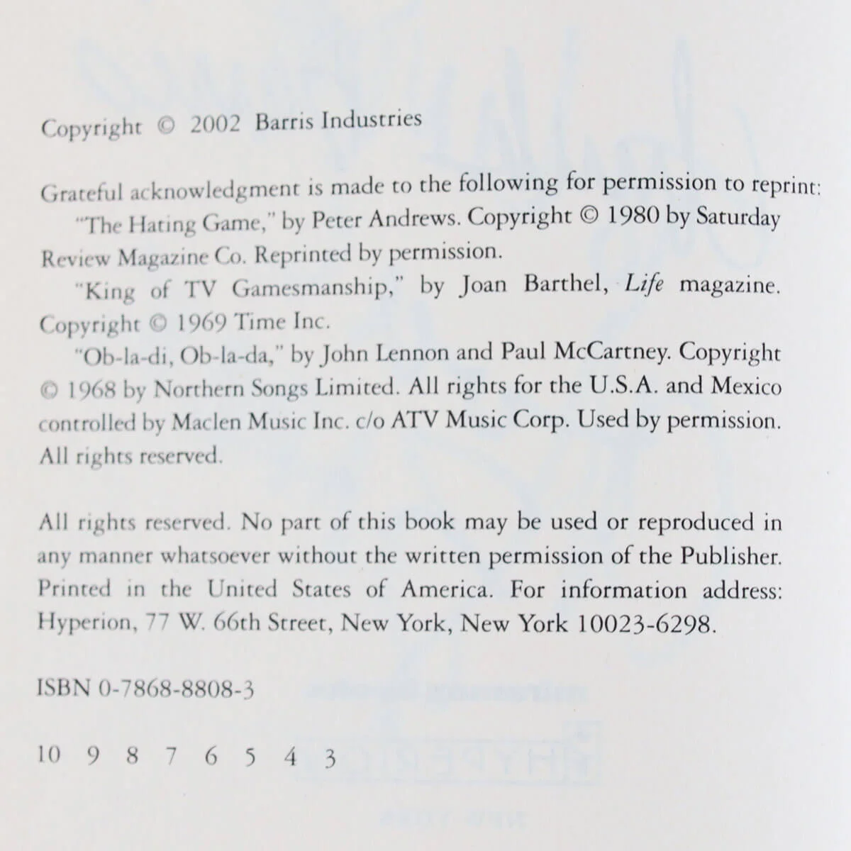 Chuck Barris Signed Book Confessions Of A Dangerous Mind - COA, image 4