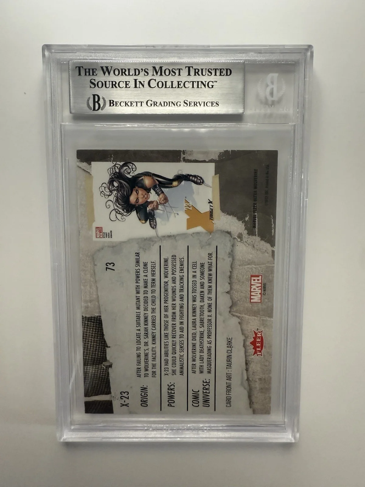 DAFNE KEEN — DAFNE KEEN AUTO CARD X-23 TRADING CARD 2022 FLEER ULTRA WOLVERINE BGS AUTO (8, image 2