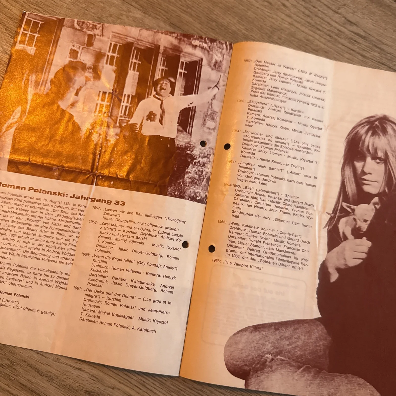 Rare Cul-De-Sac German Cinema Programme Donald Pleasance Roman Polanski 1966, изображение 4