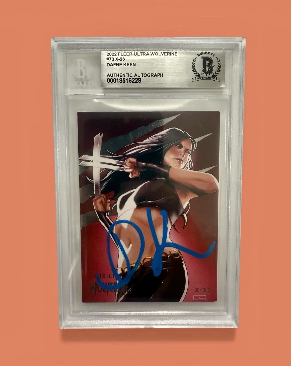 DAFNE KEEN — DAFNE KEEN AUTO CARD X-23 TRADING CARD 2022 FLEER ULTRA WOLVERINE BGS AUTO (6