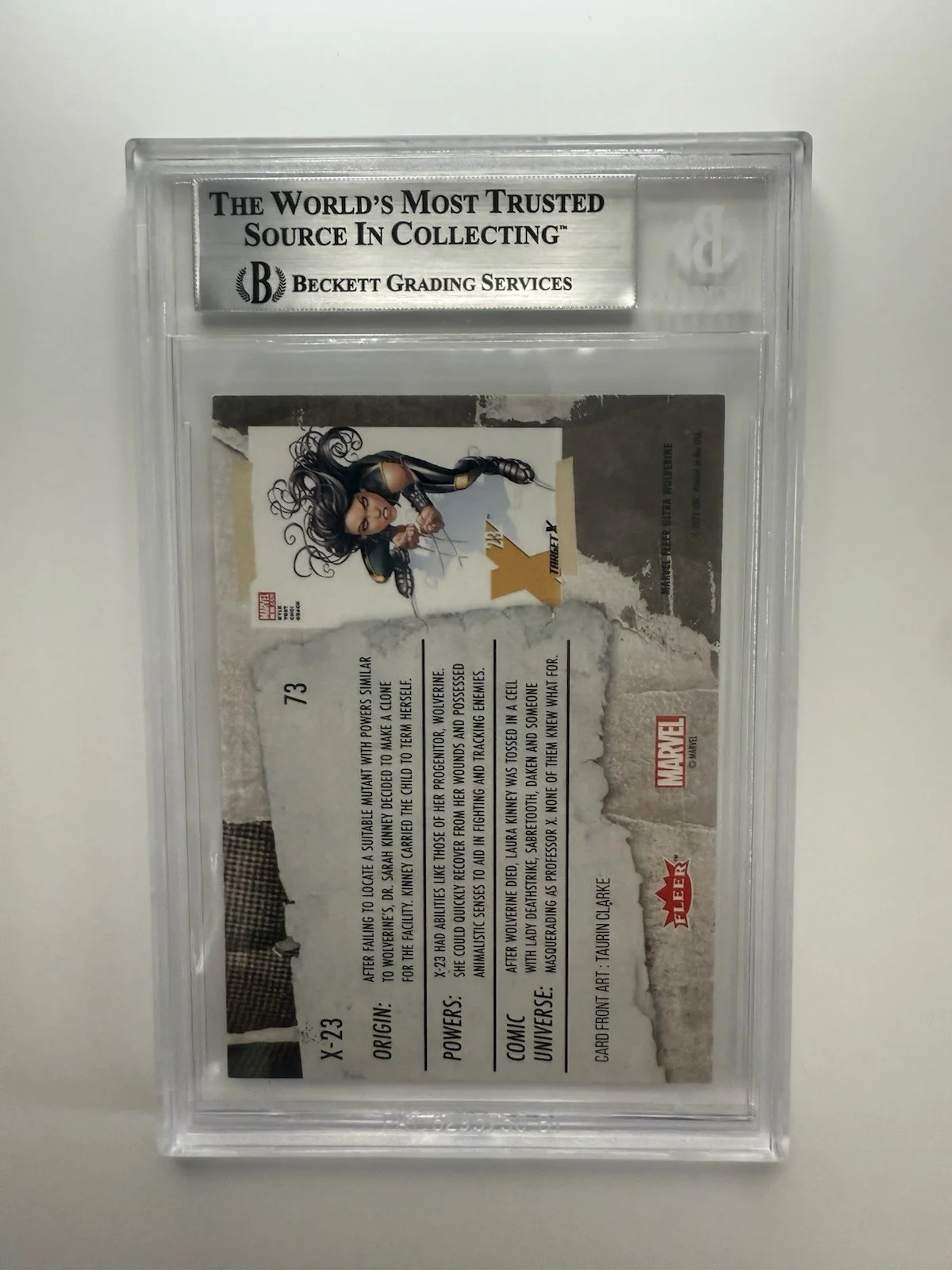 DAFNE KEEN — DAFNE KEEN AUTO CARD X-23 TRADING CARD 2022 FLEER ULTRA WOLVERINE BGS AUTO (6, изображение 2