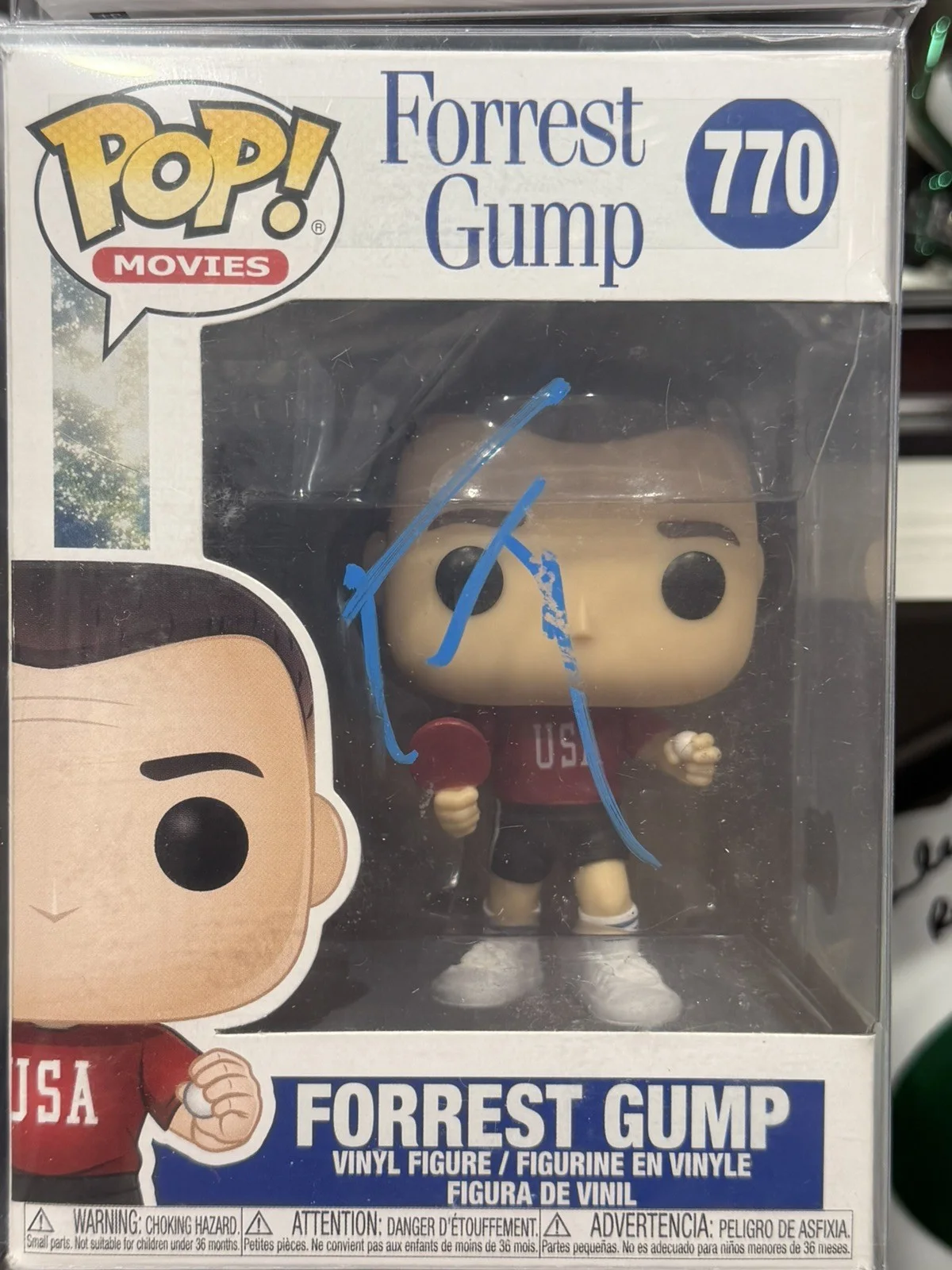 Tom Hanks — Tom Hanks Signed Forrest Gump Funko Pop 770 Autographed Beckett BAS (Smudge)