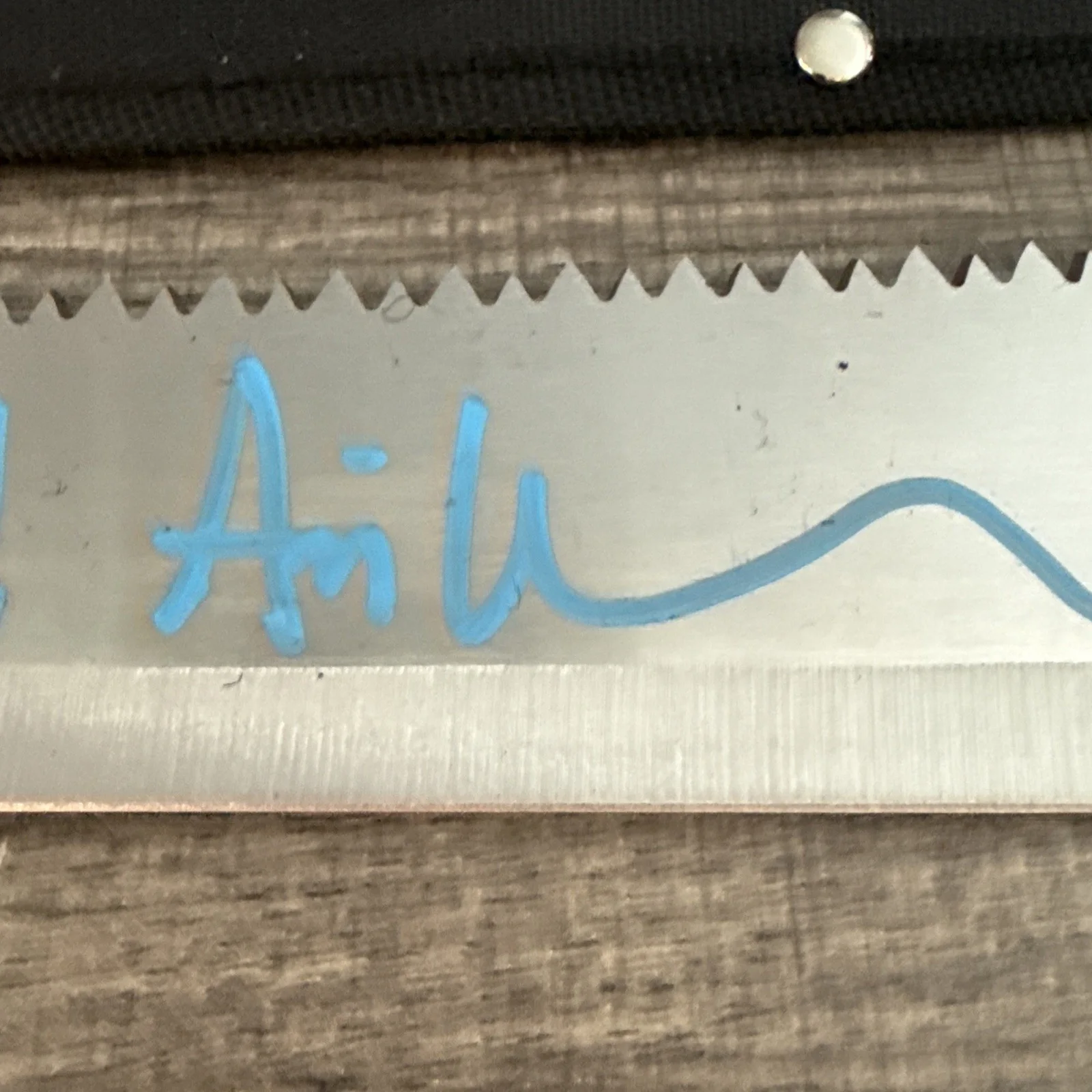 Ari Lehman — Ari Lehman Signed Machete Friday the 13th Multi Inscribed Beckett COA Blue Ink, изображение 2