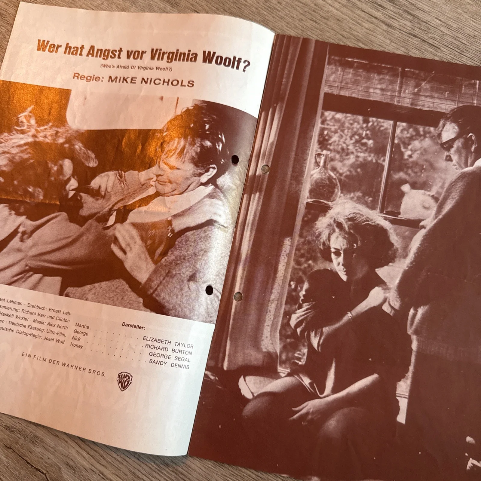 Who’s Afraid Of Virginia Woolf German Movie Programme Liz Taylor Richard Burton, image 2