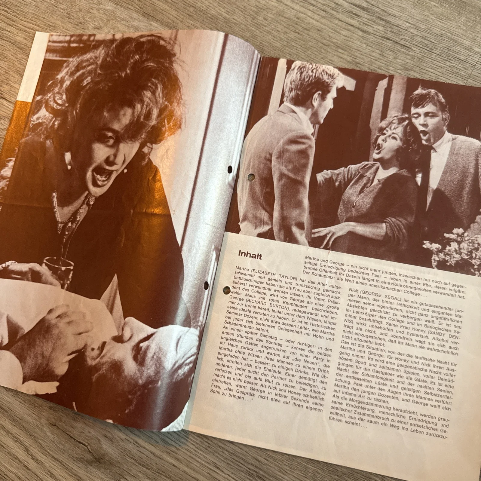 Who’s Afraid Of Virginia Woolf German Movie Programme Liz Taylor Richard Burton, image 3