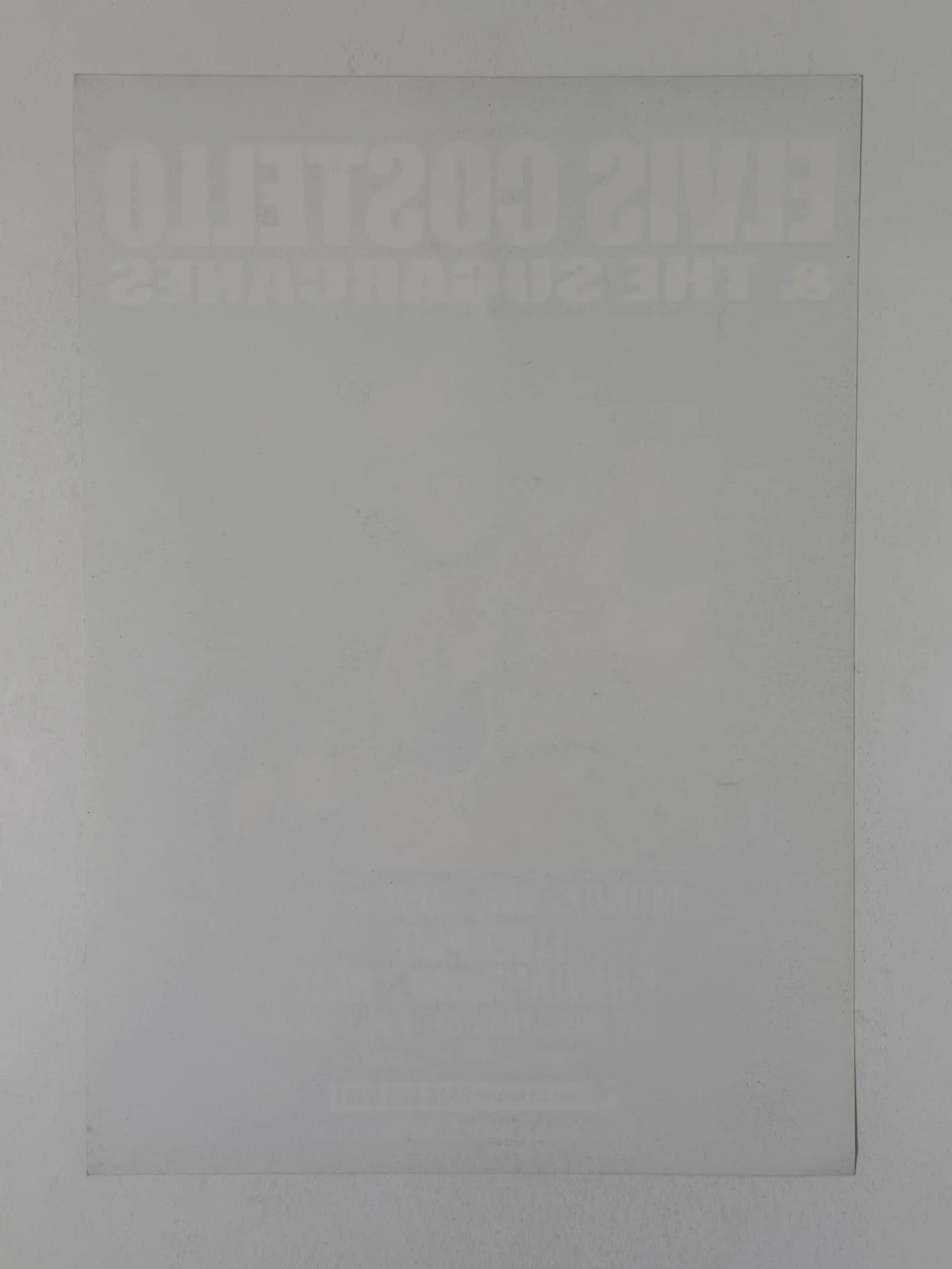 Elvis Costello And The Sugarcanes Signed Original Philharmonic Hall Flyer 2010, image 2