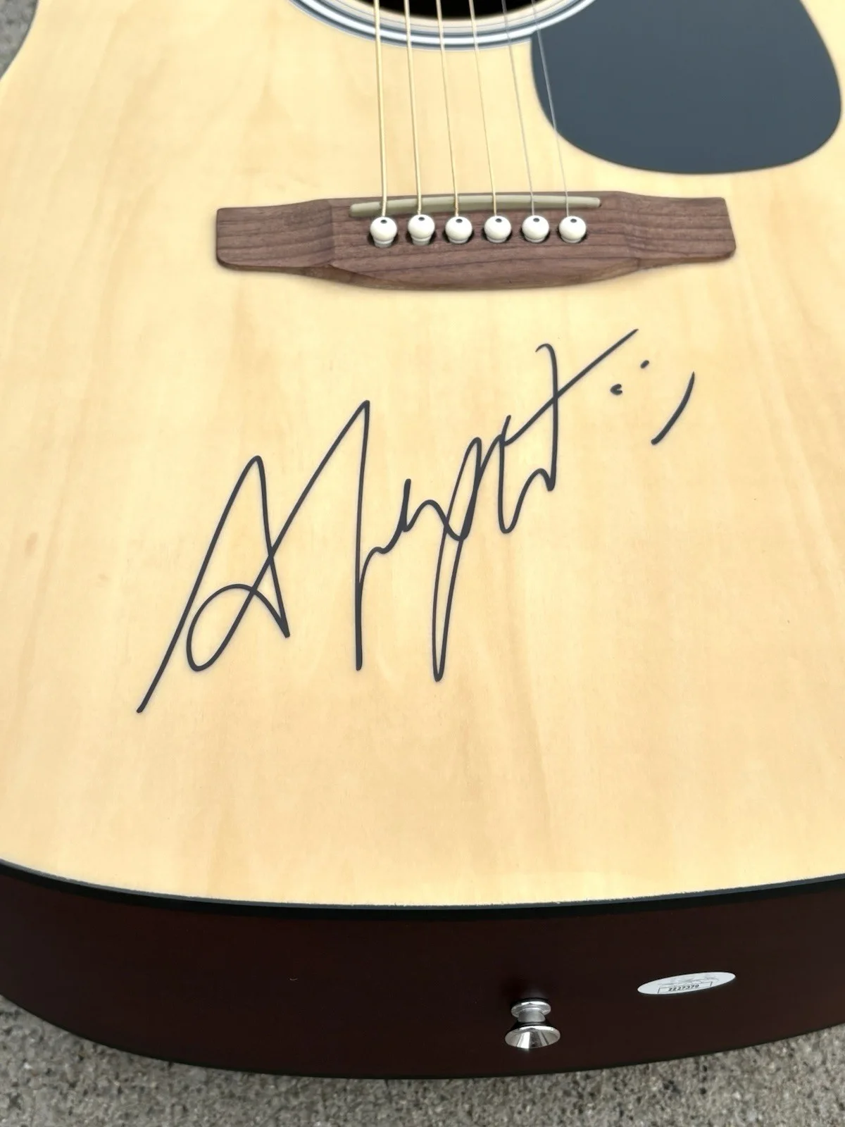 ALEX WARREN SIGNED Fender Acoustic Guitar JSA LETTER OF AUTHENTICITY Ordinary B, image 3