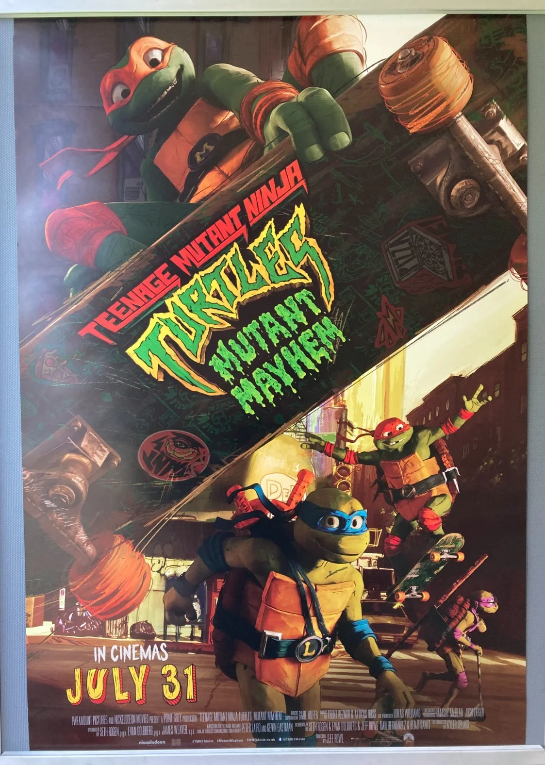 Cinema Poster: TEENAGE MUTANT NINJA TURTLES MUTANT MAYHEM 2023 (Main One Sheet), изображение 2
