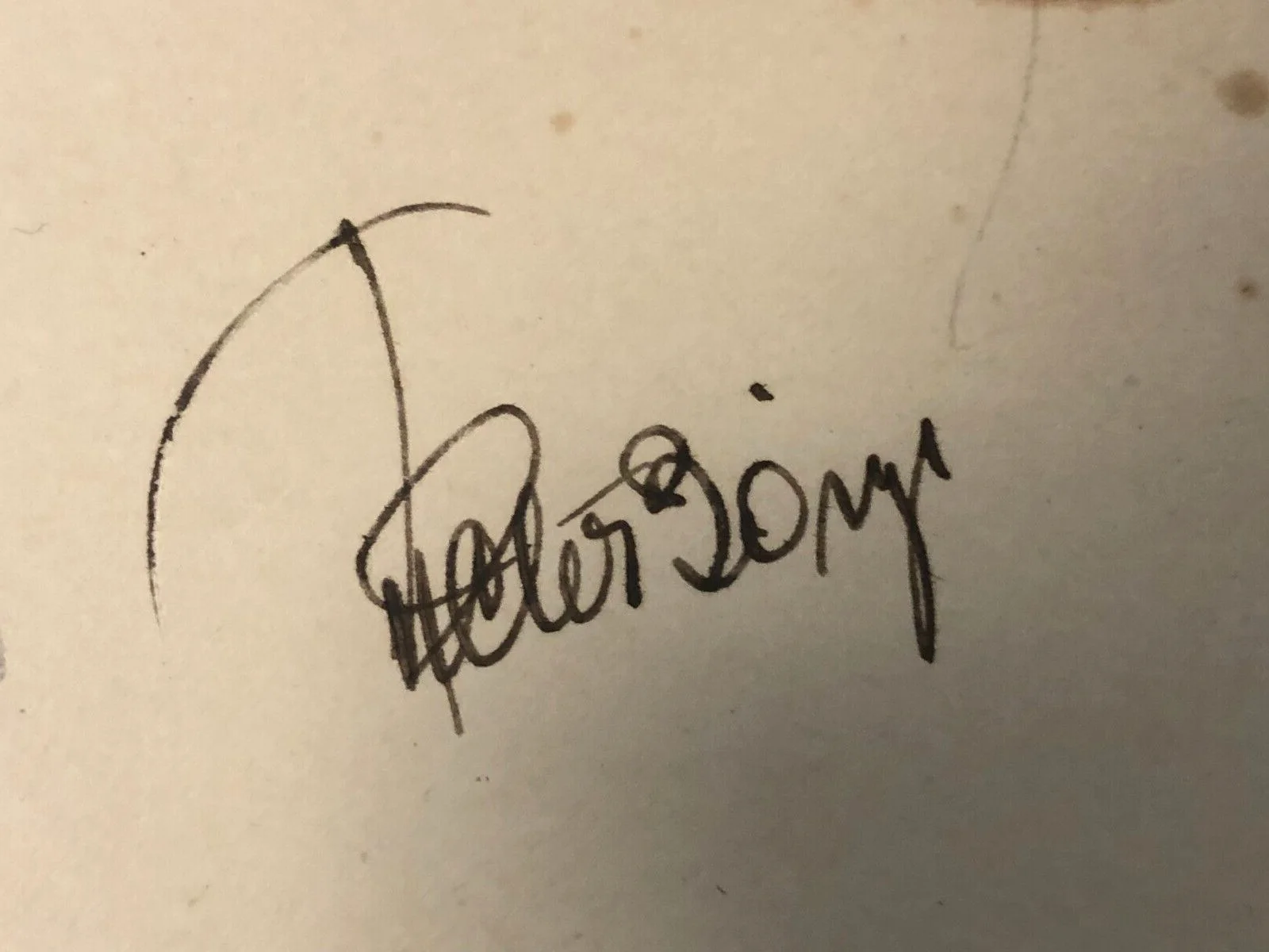 Victor Borge — Victor Borge - Danish Comedian - Autographed Hand-Signed 3x5" Index Card, изображение 3