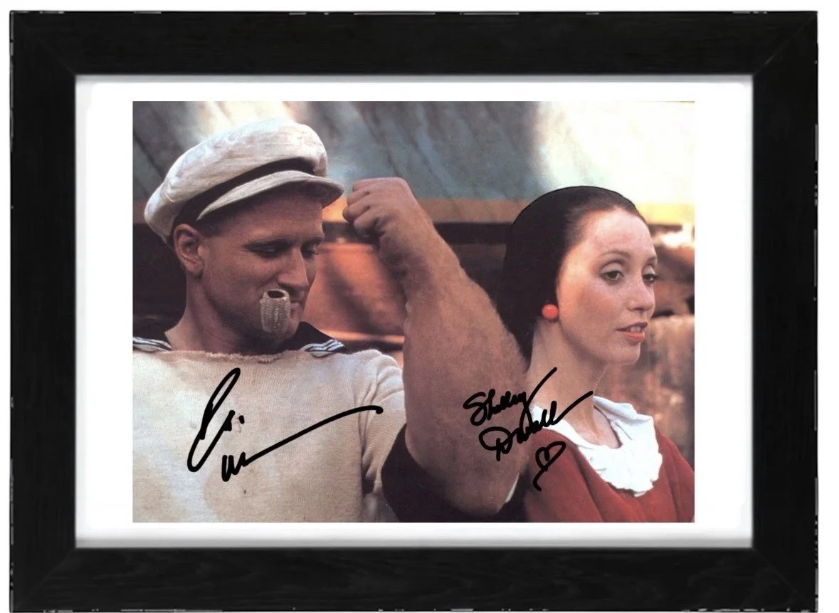 Robin William And Shelley Duvall Signed autograph PHOTO Pre Print 6x4/A4/ Framed, изображение 2