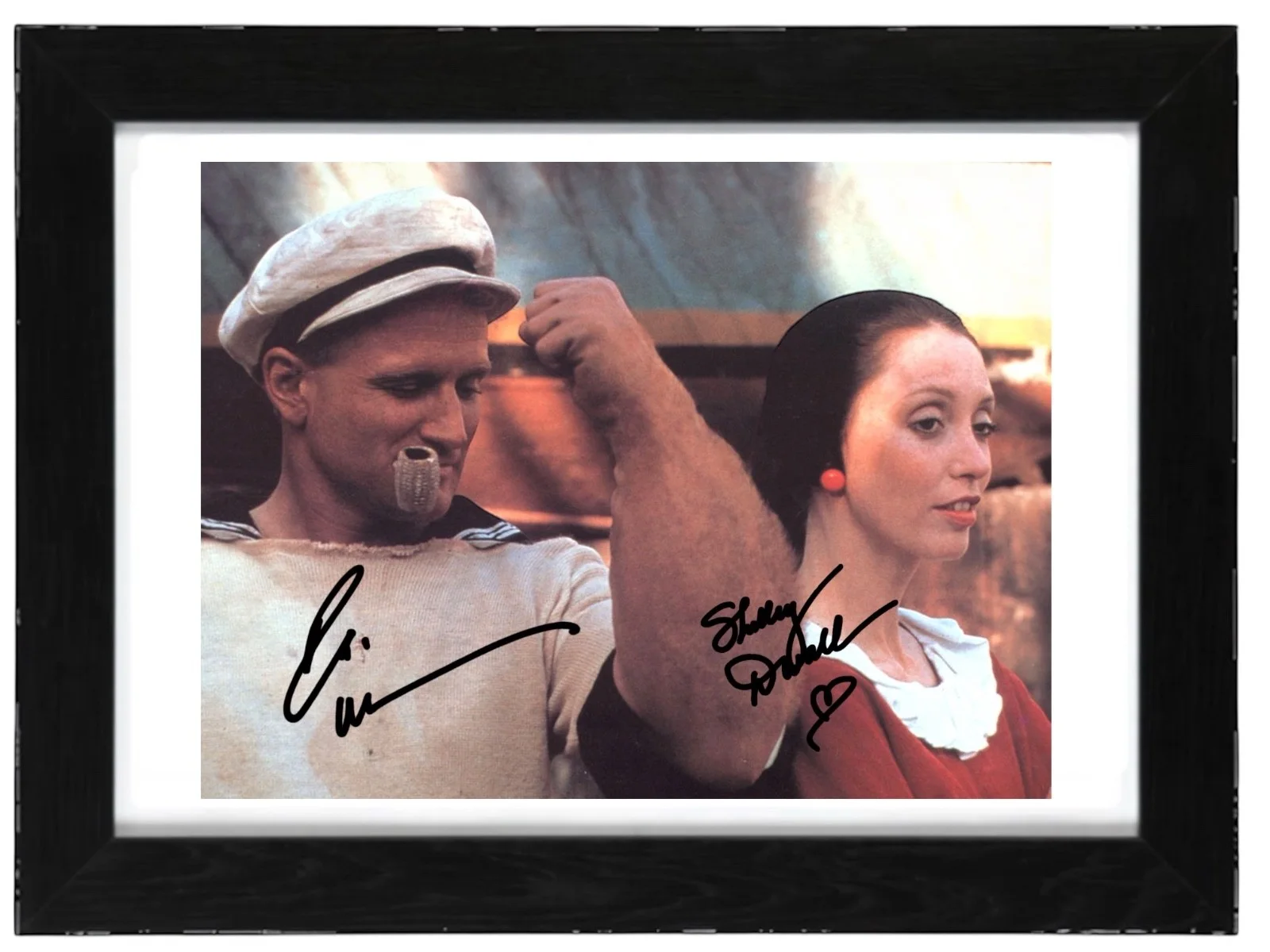 Robin William And Shelley Duvall Signed autograph PHOTO Pre Print 6x4/A4/ Framed, изображение 3