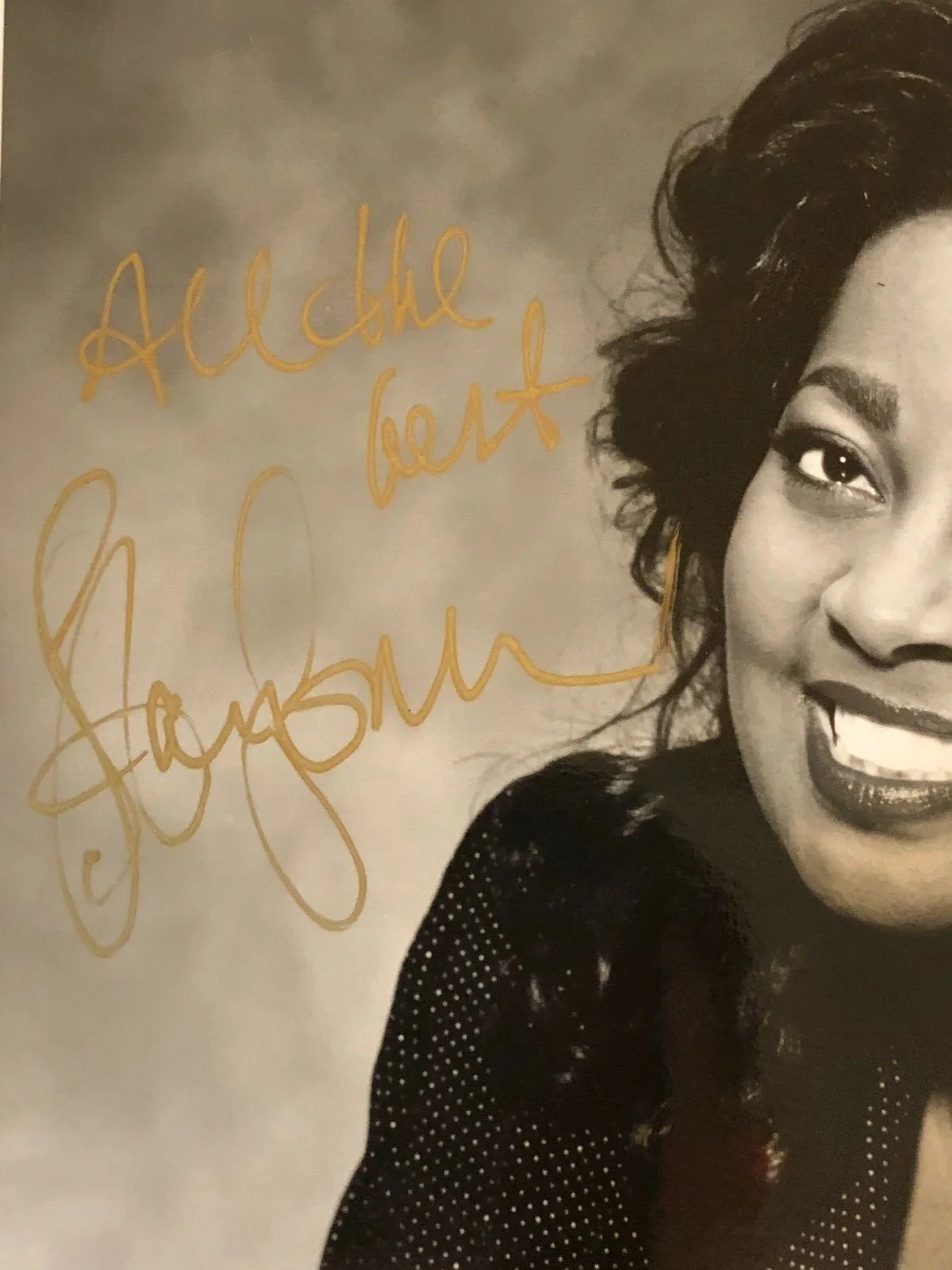 STAR JONES — STAR JONES "THE VIEW" Hand-Signed Autographed 8X10 Photo - JONES & JURY, изображение 2