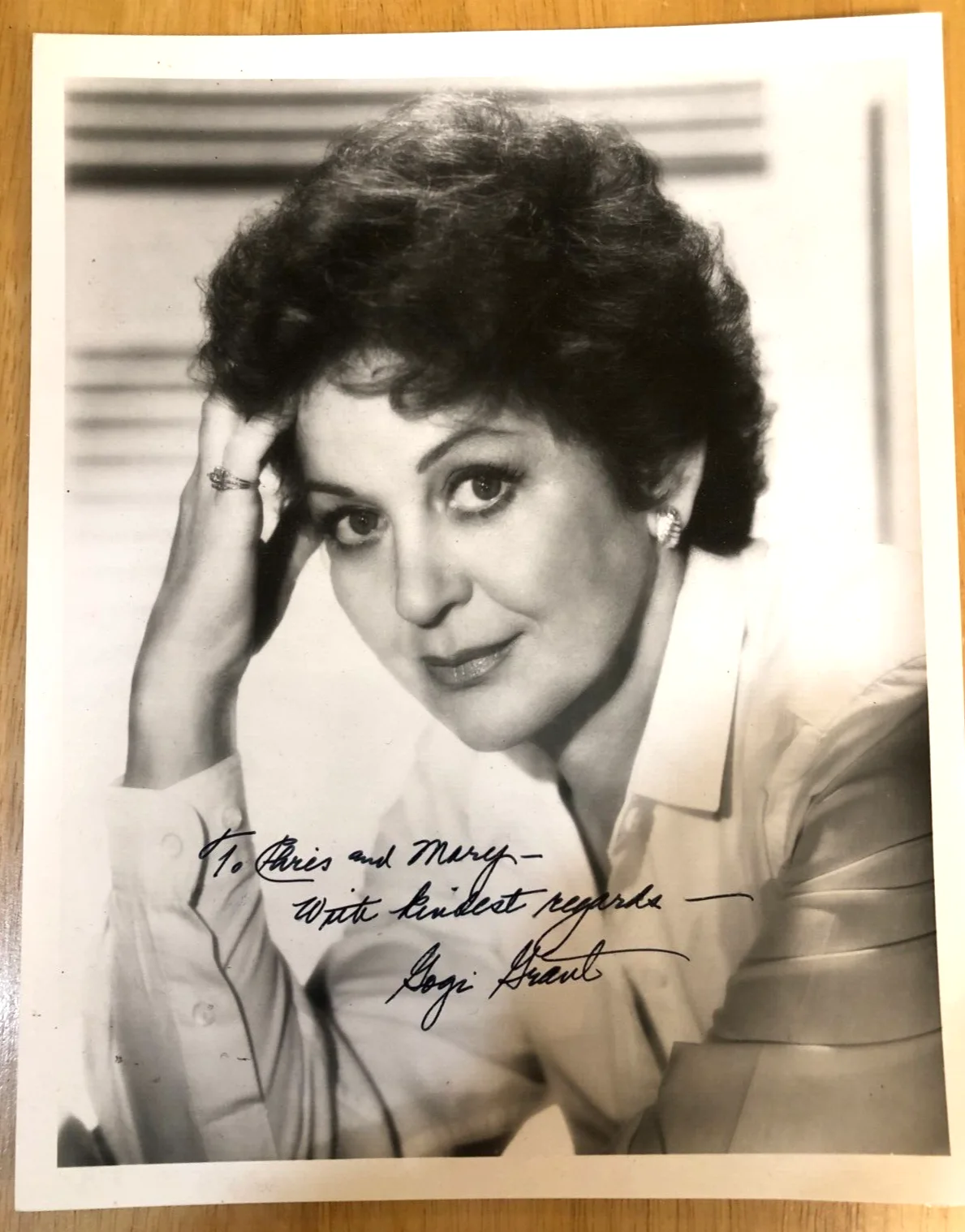 Gogi Grant - Musician - Autographed Photo 8x10 Film Signed "The Wayward Wind", изображение 3
