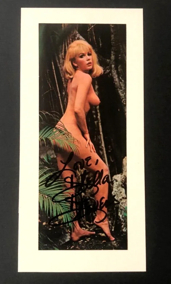 Stella Stevens — Stella Stevens "Poseidon Adventure" Signed Autographed 6.25x2.5 Magazine Photo