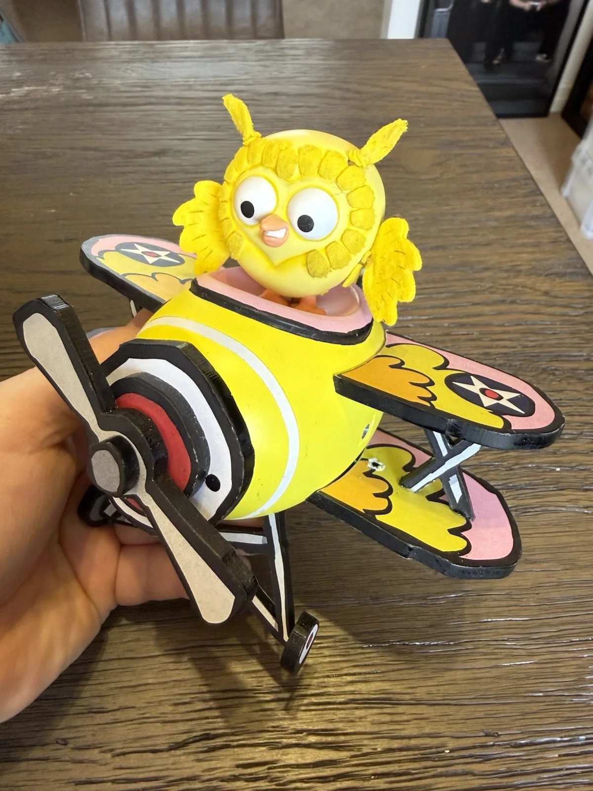 Norman Picklestripes TV Screen Used Prop Yellow Baby Owl Plane Stop Motion +More, изображение 3
