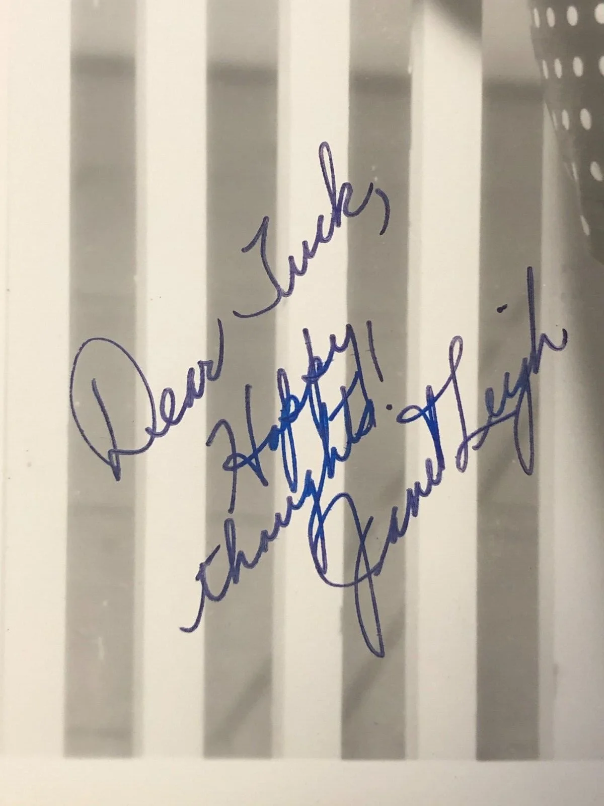 Janet Leigh — Rare Janet Leigh Autographed Hand-Signed 8x10 Publicity Photo - Psycho Actress, image 2