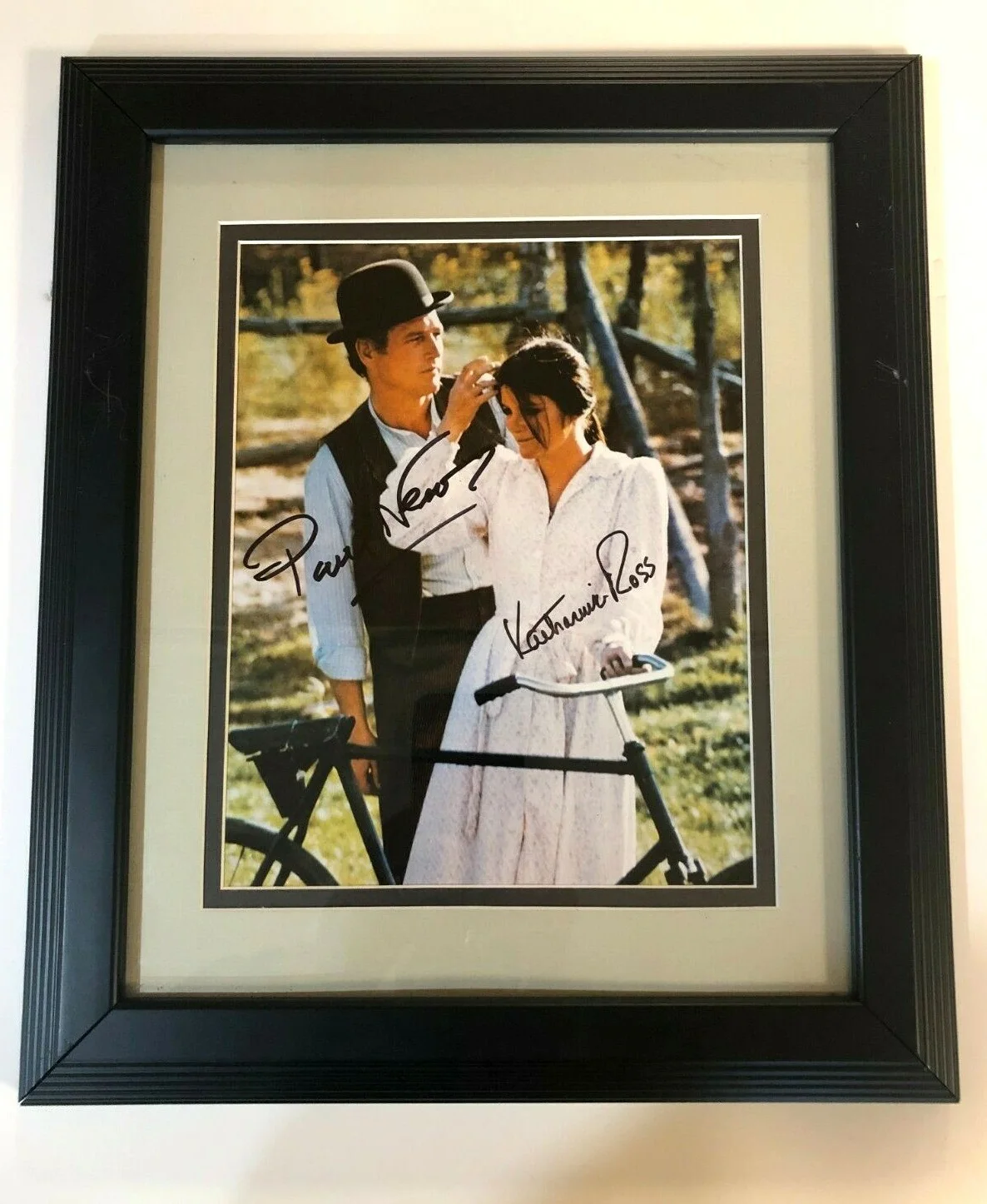 Paul Newman & Katharine Ross Signed Photo – Butch Cassidy – Framed 16x13.5" OOAK, изображение 3
