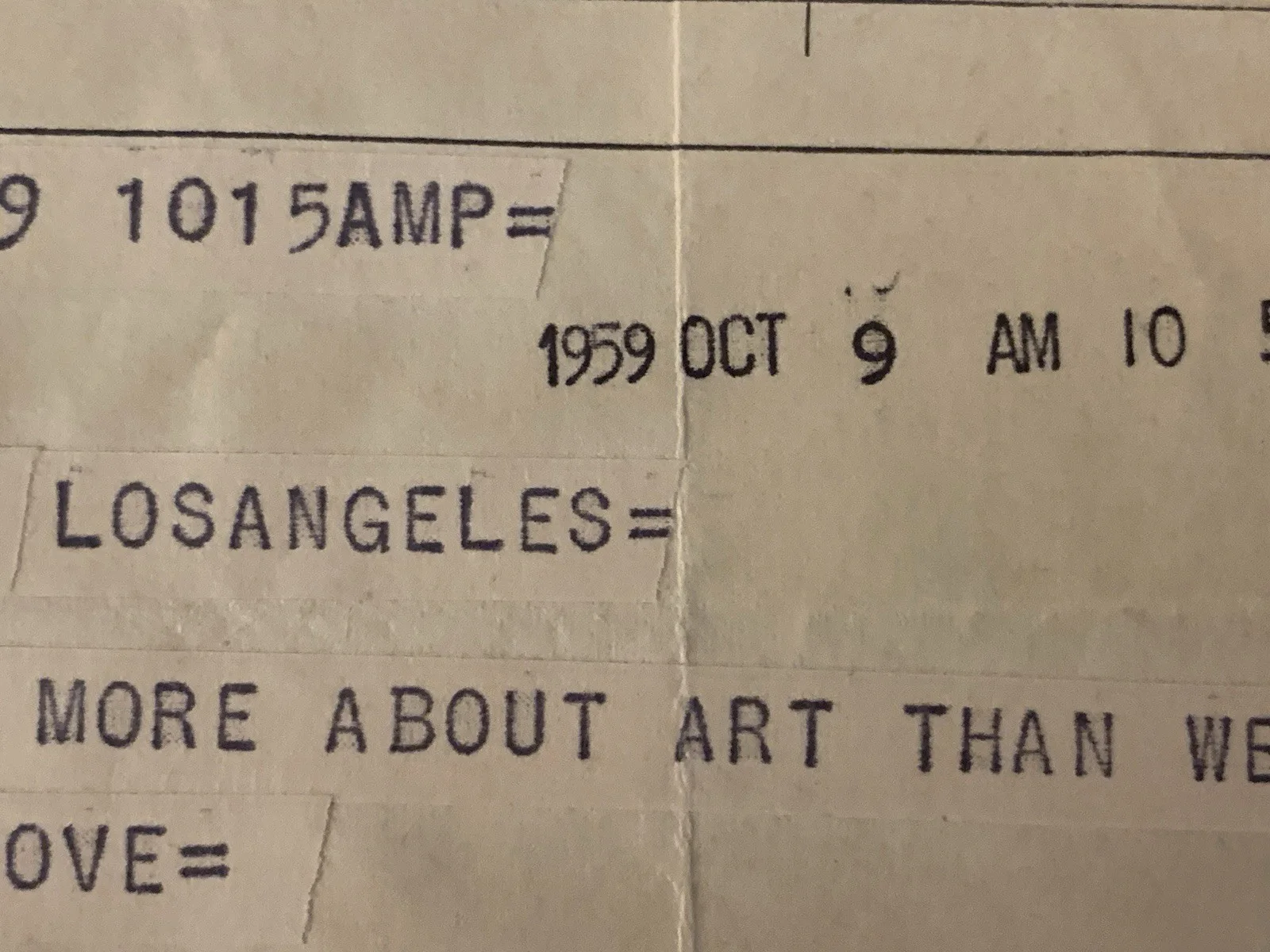 Vincent Price Estate Telegram From Edgar G. Robinson & Wife Jane 1959! 15b, изображение 2