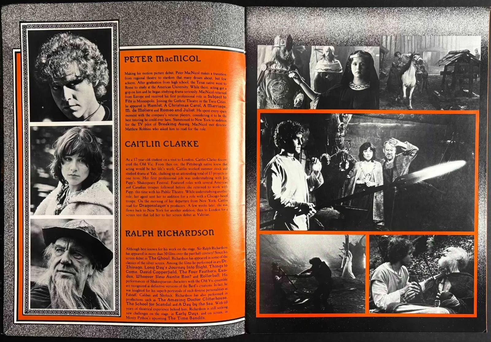 Dragonslayer ORIGINAL Film Movie Brochure Peter MacNicol Disney 1981, изображение 2