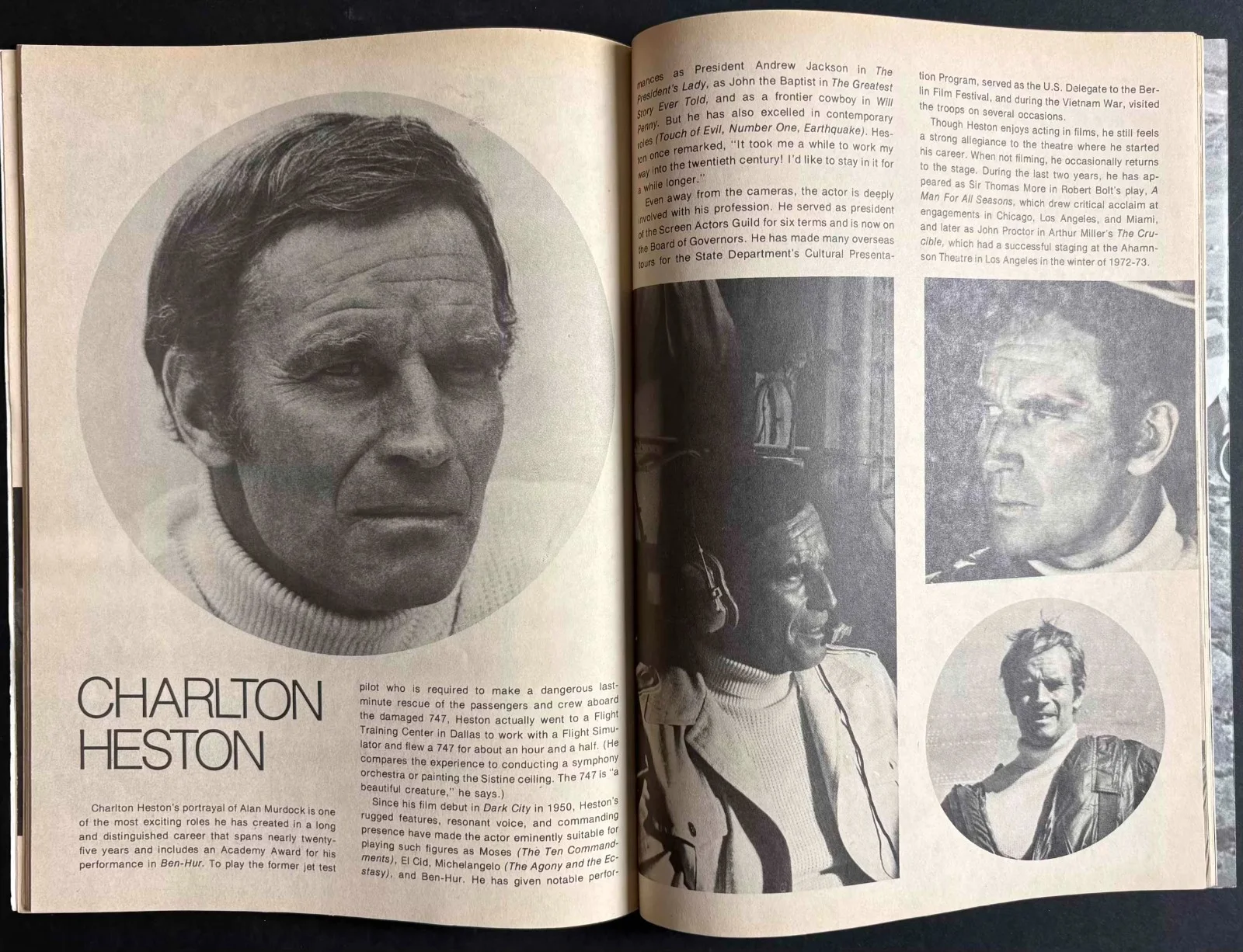 Airport 1975 ORIGINAL Film Movie Brochure Charlton Heston Karen Black, изображение 3