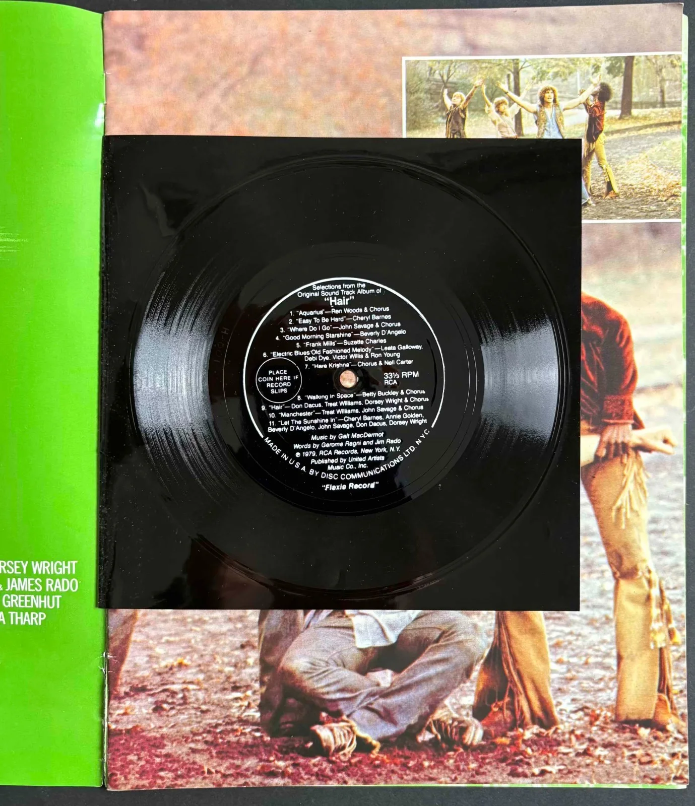 Hair ORIGINAL Film Movie Brochure John Savage Beverly D'Angelo 1979, изображение 2