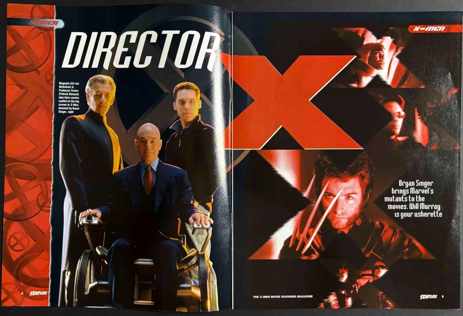 X-Men ORIGINAL Starlog Souvenir Magazine Hugh Jackman Ian McKellan 2000, image 2