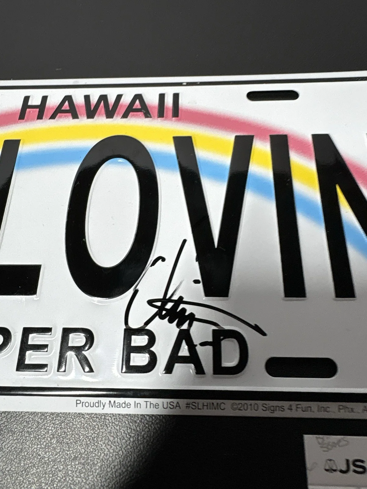 Mclovin — Christopher Mintz-Plasse Signed Mclovin License Plate Autographed Superbad JSA, image 4