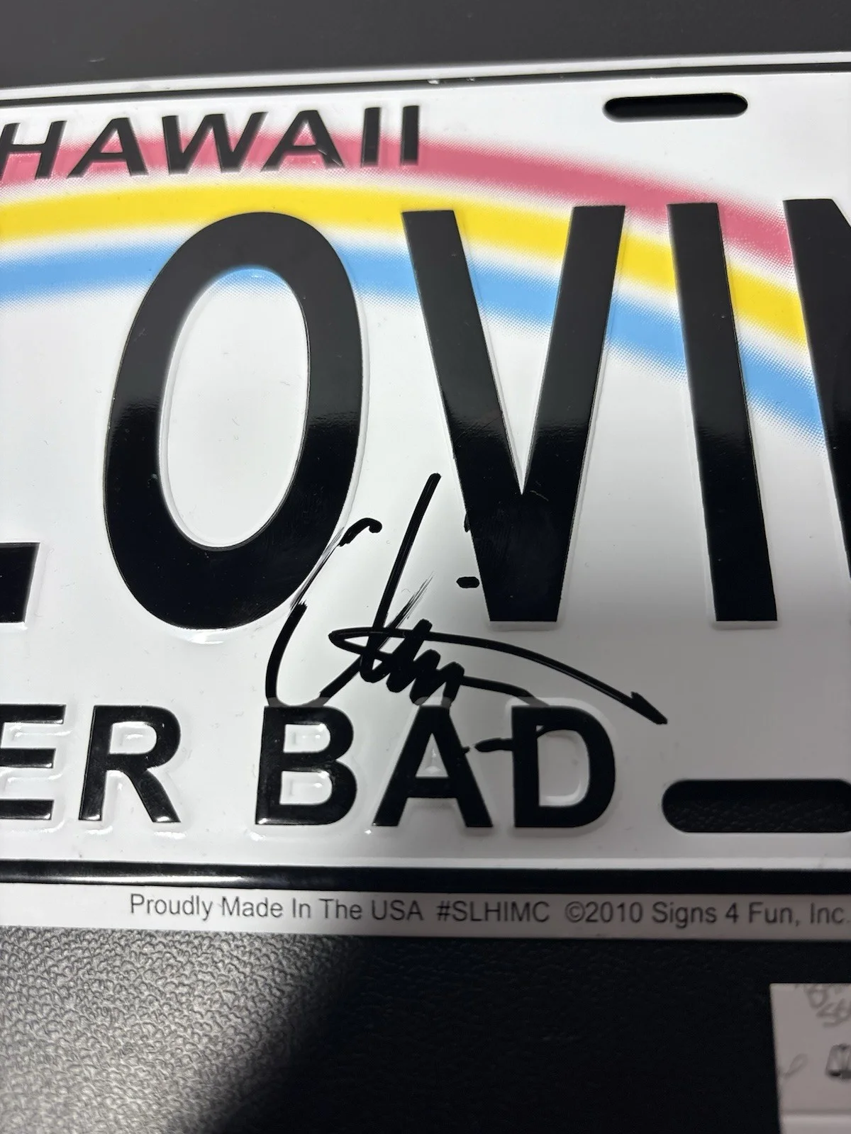 Mclovin — Christopher Mintz-Plasse Signed Mclovin License Plate Autographed Superbad JSA, image 5