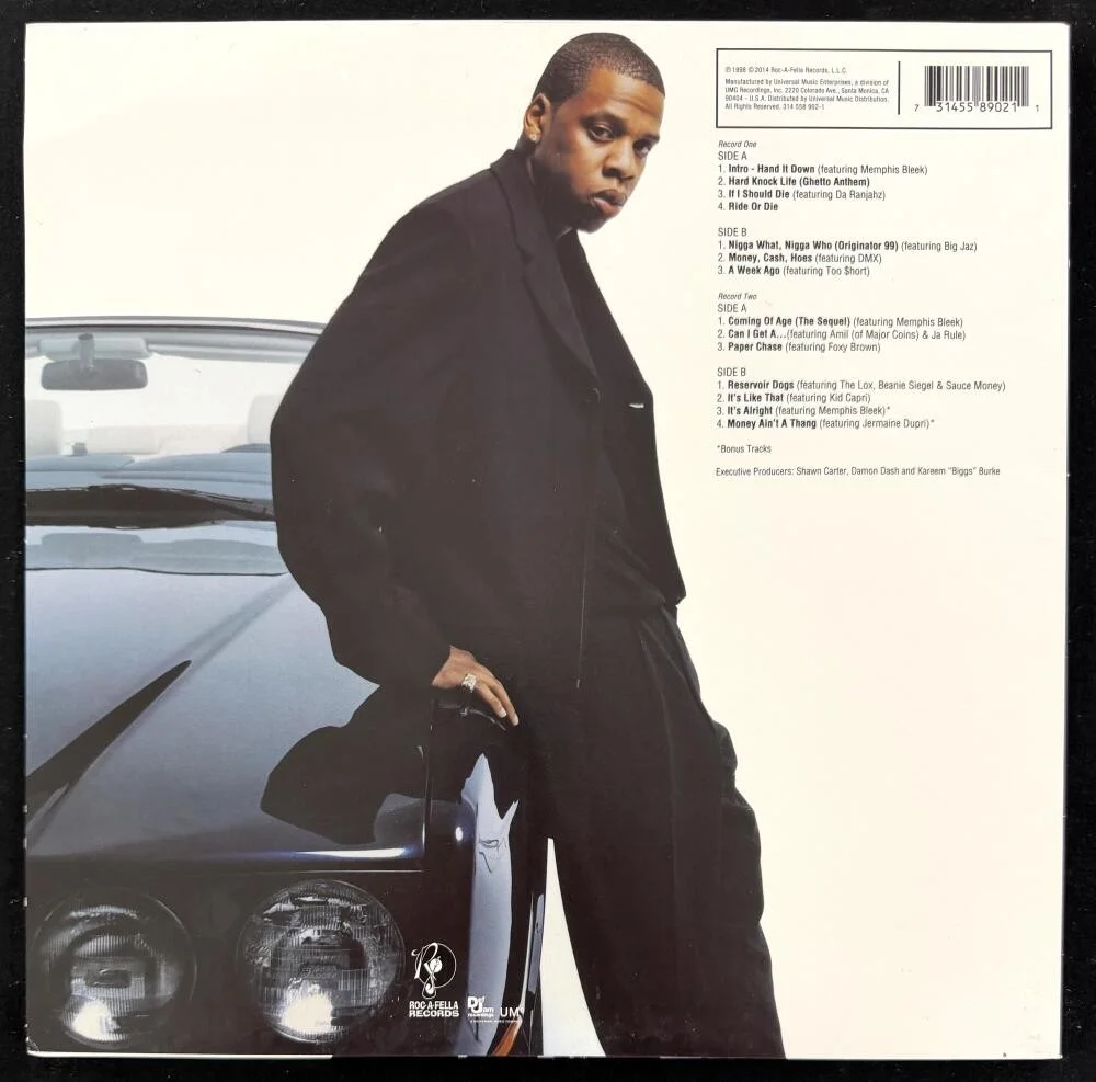 Jay-Z — Jay-Z Sean Carter Signed Autograph Album Vinyl Record Hard Knock Life w/ JSA COA, изображение 2