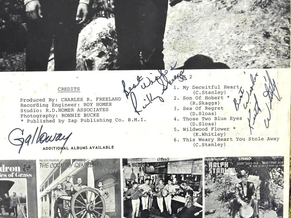 Ricky Skaggs, Keith Whitley — Ricky Skaggs & Keith Whitley Signed Autograph Album Vinyl Record LP w/ JSA COA, image 2
