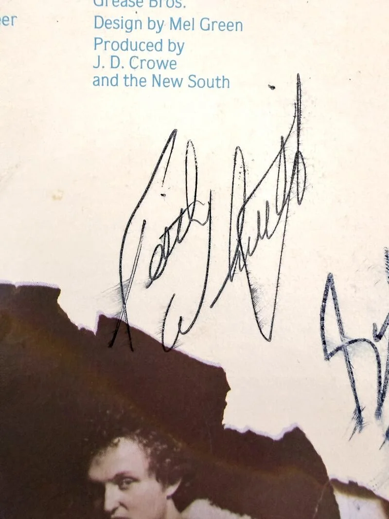 Steve Bryant, JD Crowe, Gene Johnson, Bobby Slone, Keith Whitley — Keith Whitley + New South Signed Autograph Album Vinyl Record LP w/ JSA COA, image 2