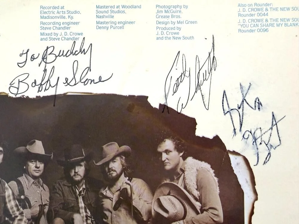 Steve Bryant, JD Crowe, Gene Johnson, Bobby Slone, Keith Whitley — Keith Whitley + New South Signed Autograph Album Vinyl Record LP w/ JSA COA, image 4