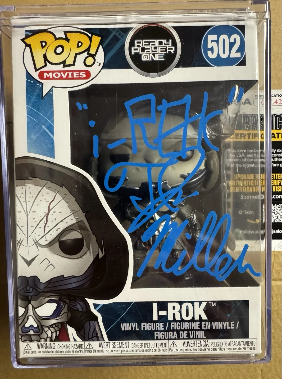 TJ Miller — SIGNED TJ Miller “I-ROK” Funko Pop 502 “Ready Player One” Comedian Actor JSA COA, изображение 3