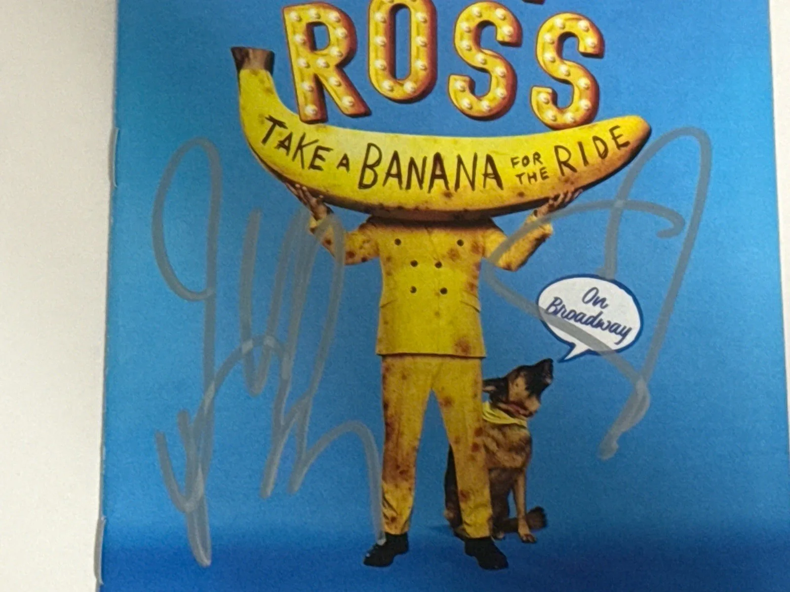 Jeff Ross — Jeff Ross Take a Banana For The Ride signed autographed Broadway Playbill, изображение 2