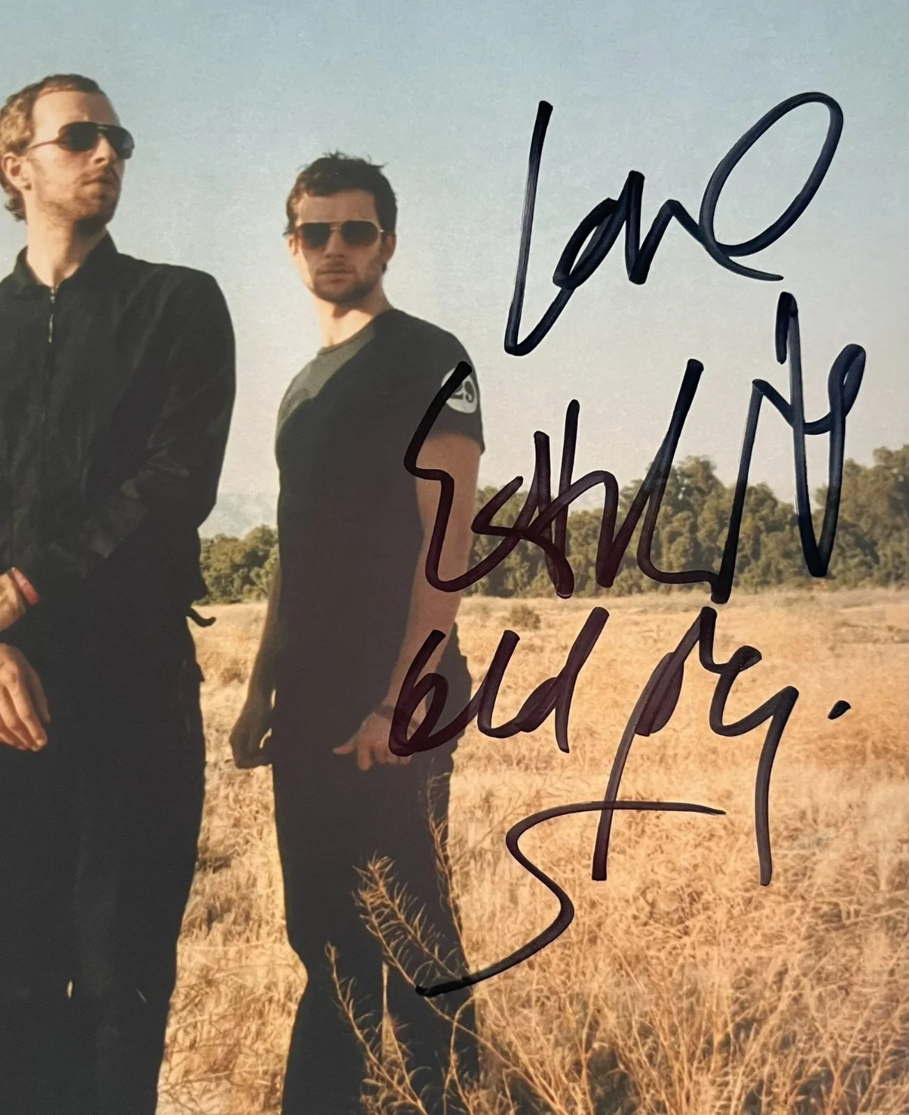 COLDPLAY x4 CHRIS MARTIN Band Signed 8x10 Photo ROGER EPPERSON COA, изображение 3