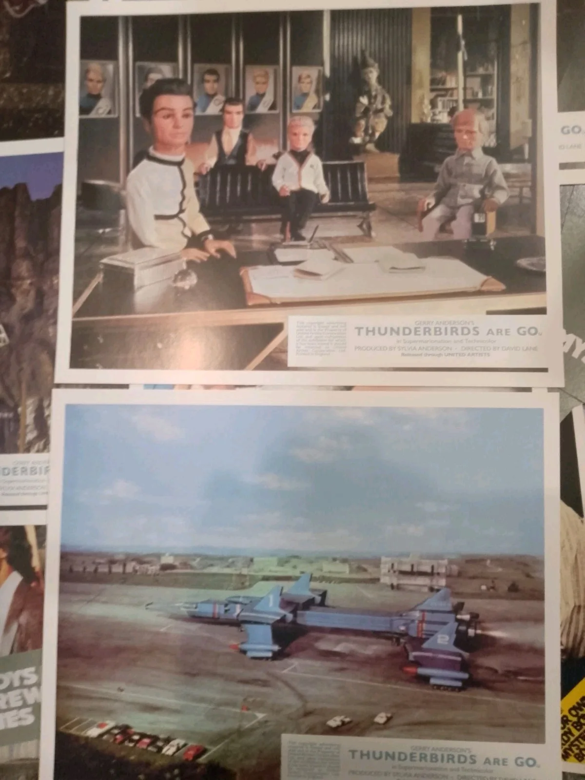 Thunderbrids are go 1966 moviv. 10 reproduction 10x8ins Matt finish lobby cards, изображение 4