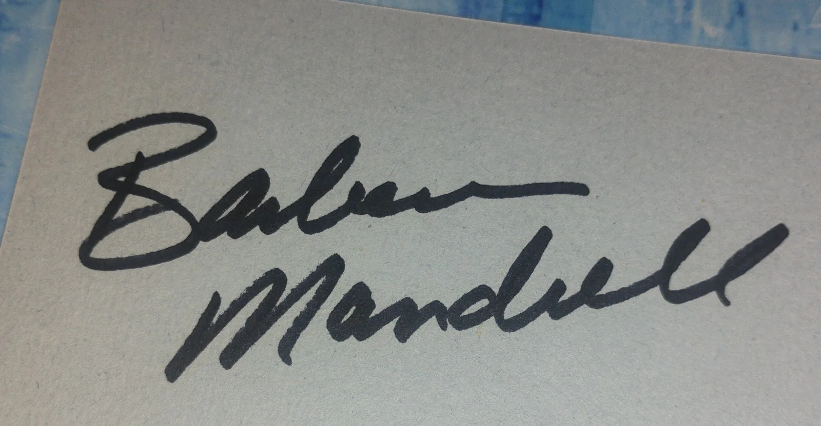 Barbara Mandrell Hand Signed Autograph COA Index Card NO US TARIFFS, image 3