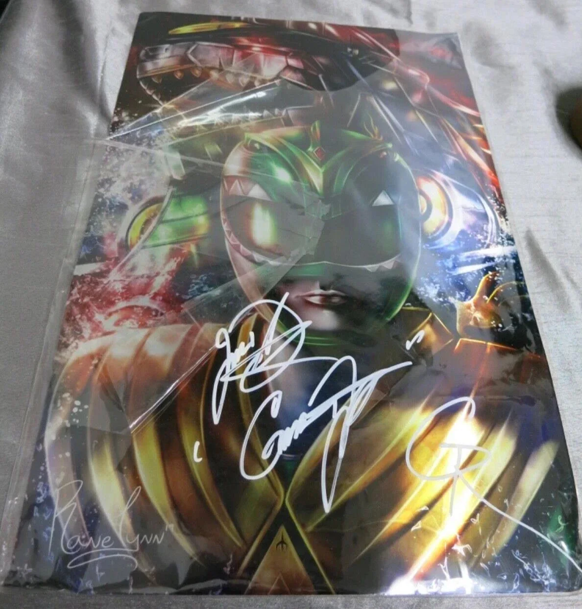 Green Power Ranger metal Autograph picture sign 10x17, изображение 2