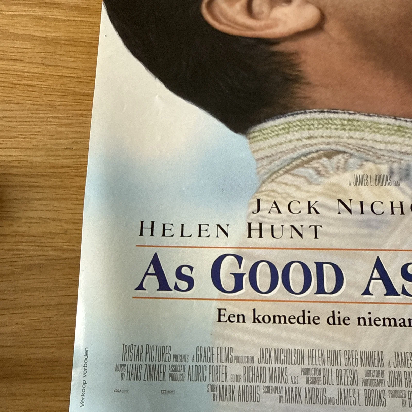 AS GOOD AS IT GETS (1997) Authentic Vtg Movie Poster 33x50cm Rolled NEAR MINT 06, изображение 5