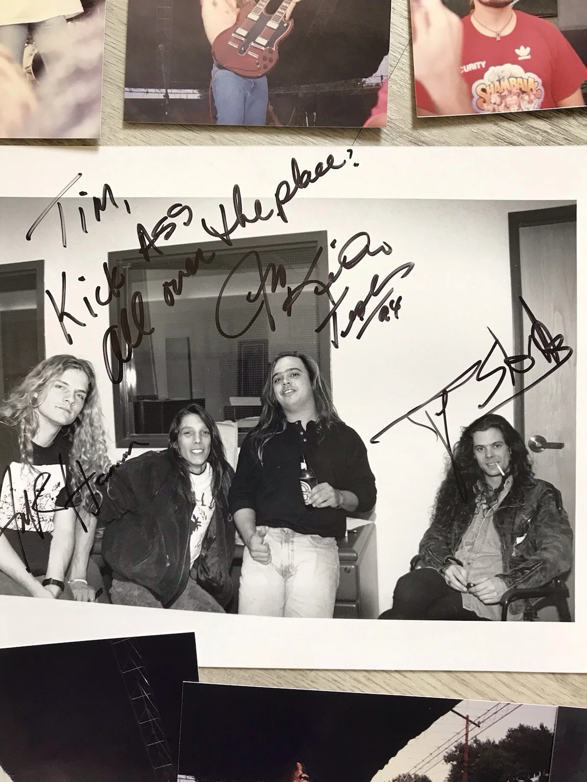 Tesla Band Autographed Photo And Various Photographs From Shambala Concert 1994, image 3