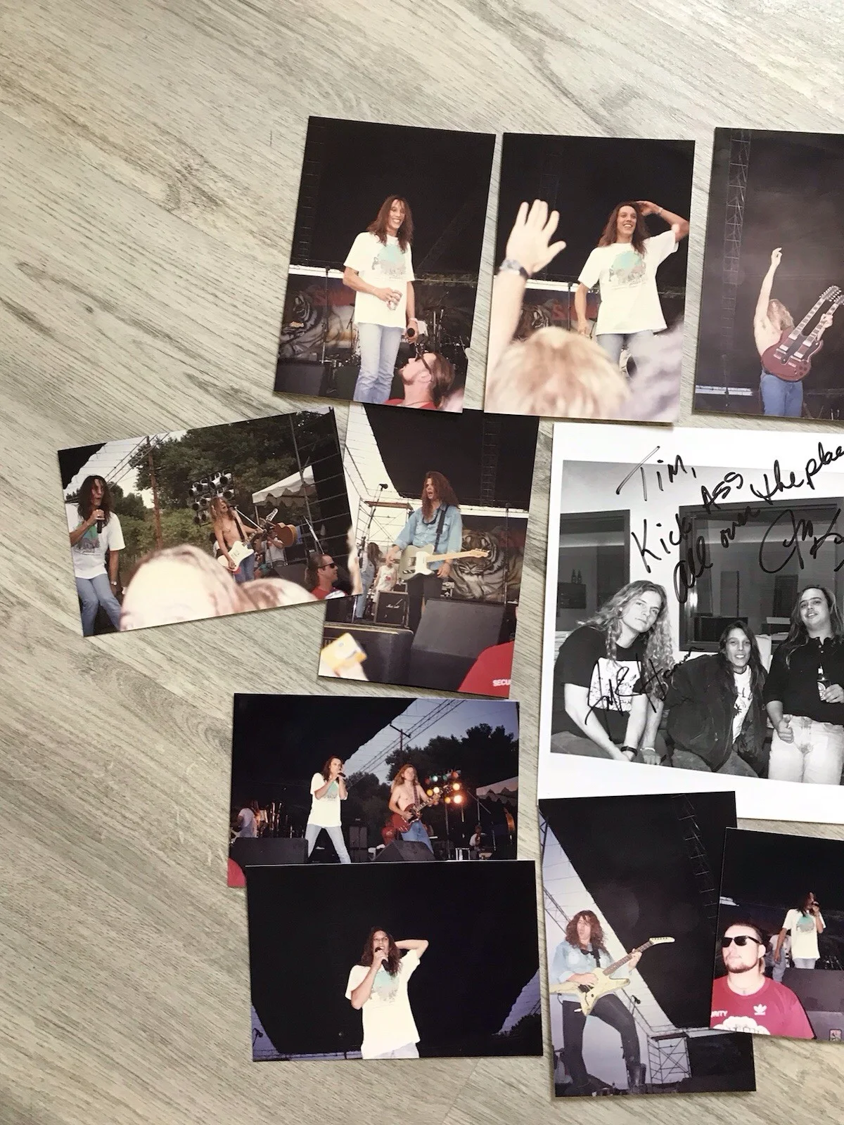 Tesla Band Autographed Photo And Various Photographs From Shambala Concert 1994, image 4