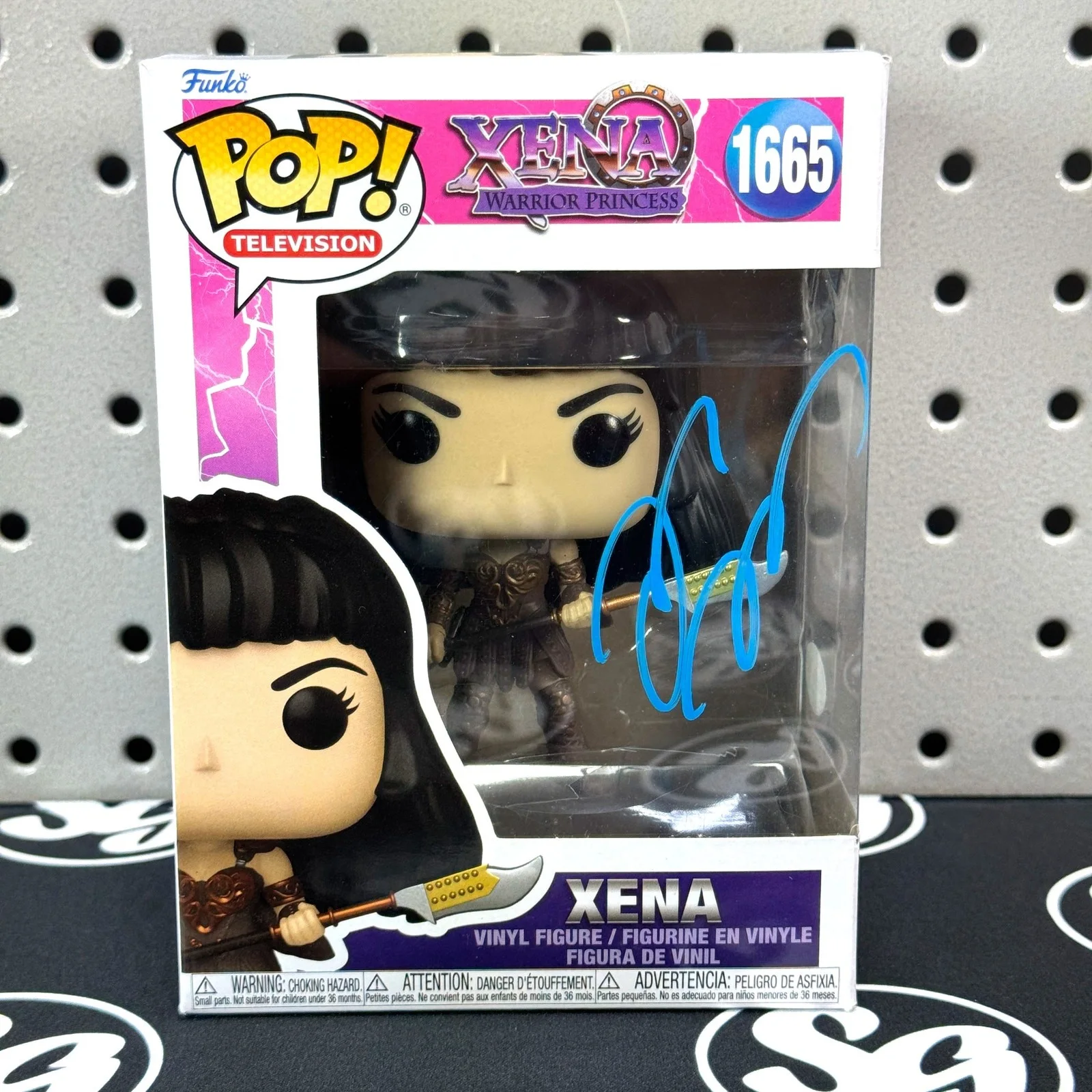 Lucy Lawless — LUCY LAWLESS Signed "Xena" Funko Pop! Vinyl Figure #1665 JSA Cert Autograph Auto