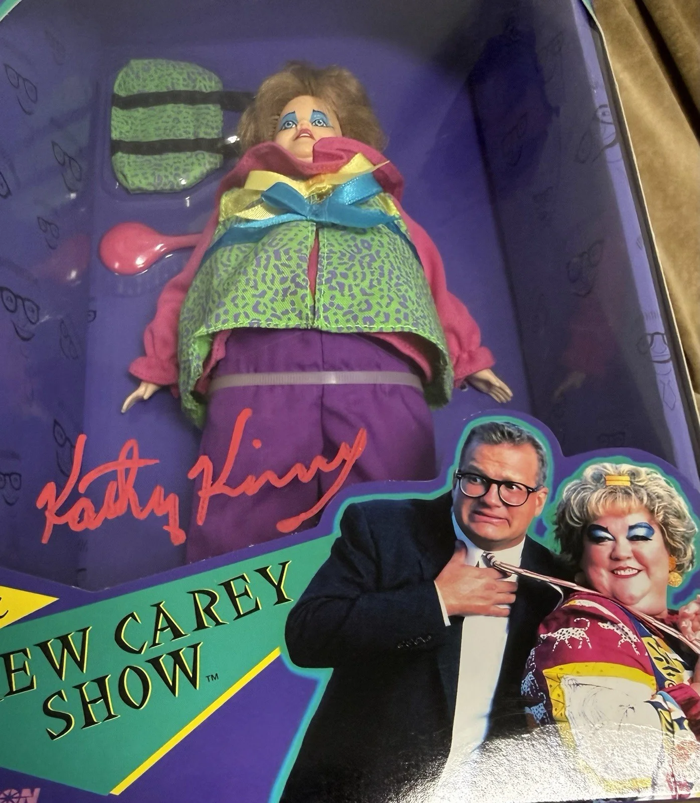 Kathy Kinney — Kathy Kinney Signed Mimi Bobeck Doll 11” Tall Drew Carey Show Vintage with COA, изображение 2