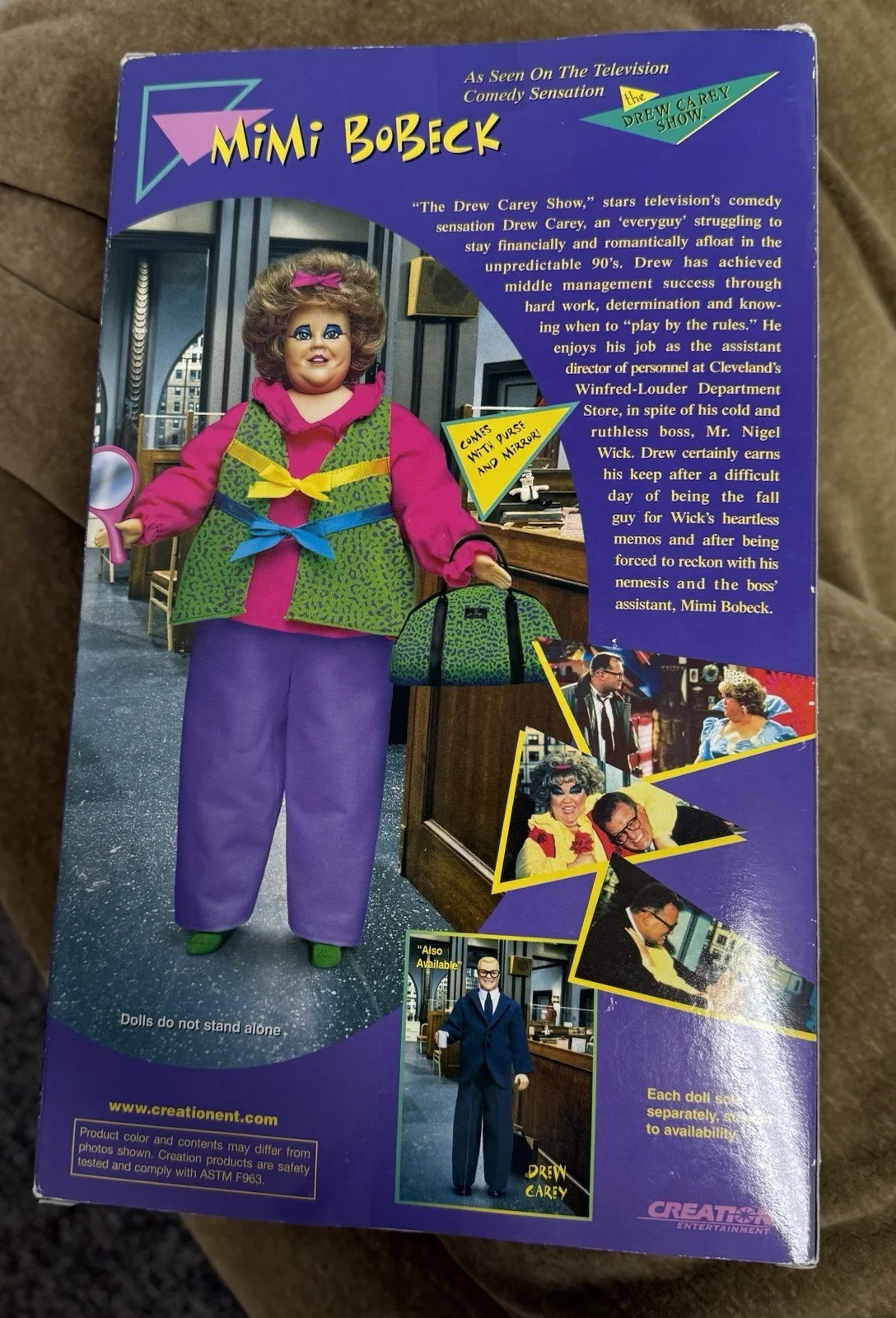 Kathy Kinney — Kathy Kinney Signed Mimi Bobeck Doll 11” Tall Drew Carey Show Vintage with COA, изображение 3
