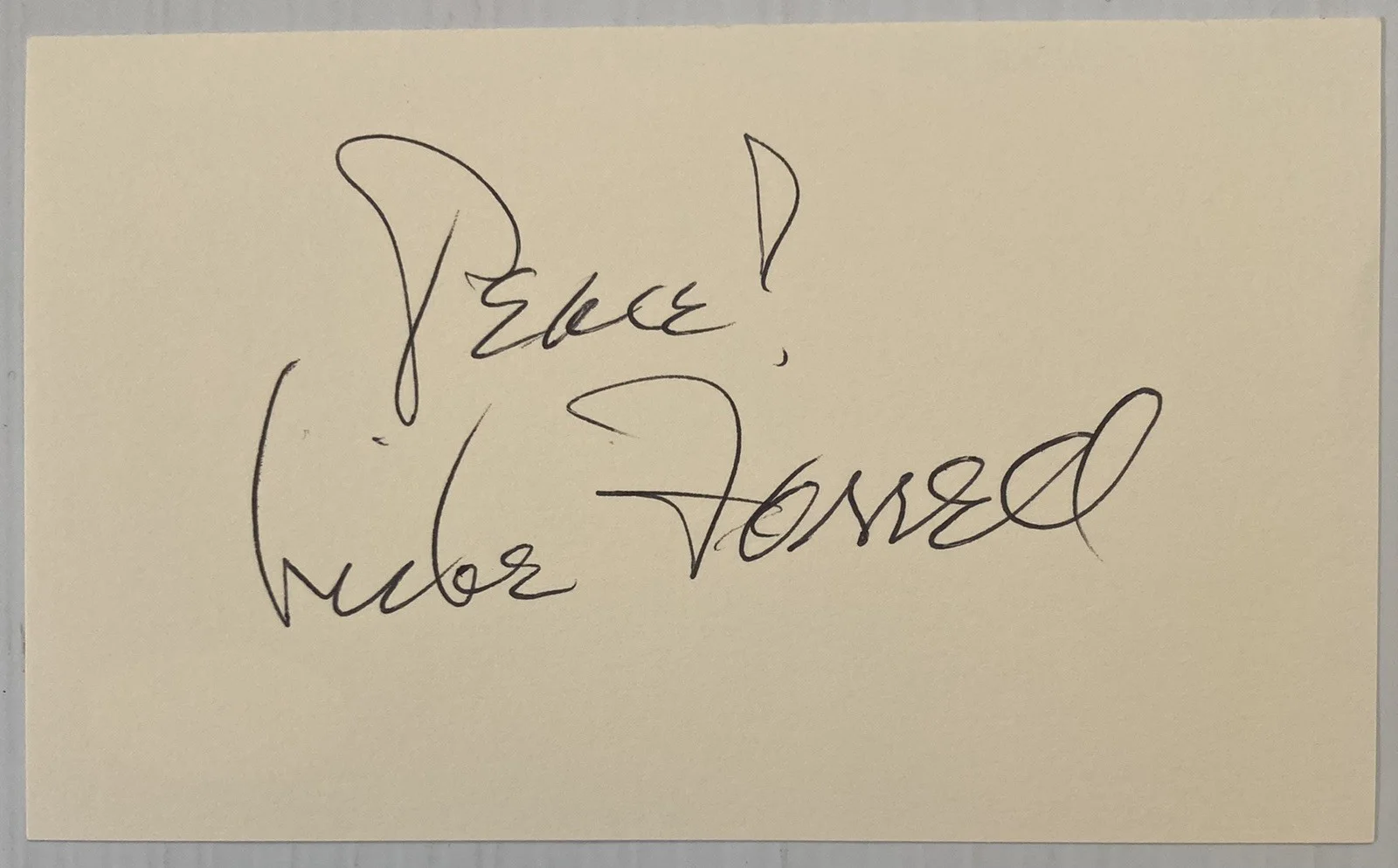 Mike Farrell — MASH Mike Farrell Signed Autograph 3x5 Index Card - JSA Cert - FREE S&H!, изображение 2