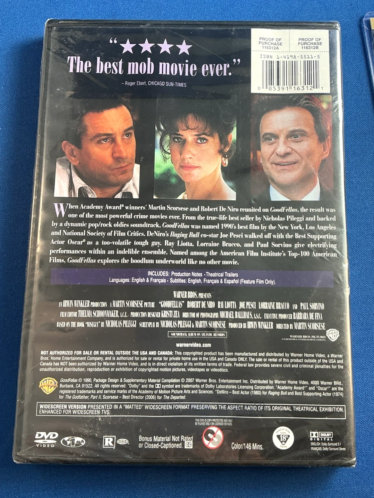 Joe Pesci — JOE PESCI /100% Auth. COA Autographed 3x5 Index Card /FREE NEW GOODFELLAS DVD+, image 4