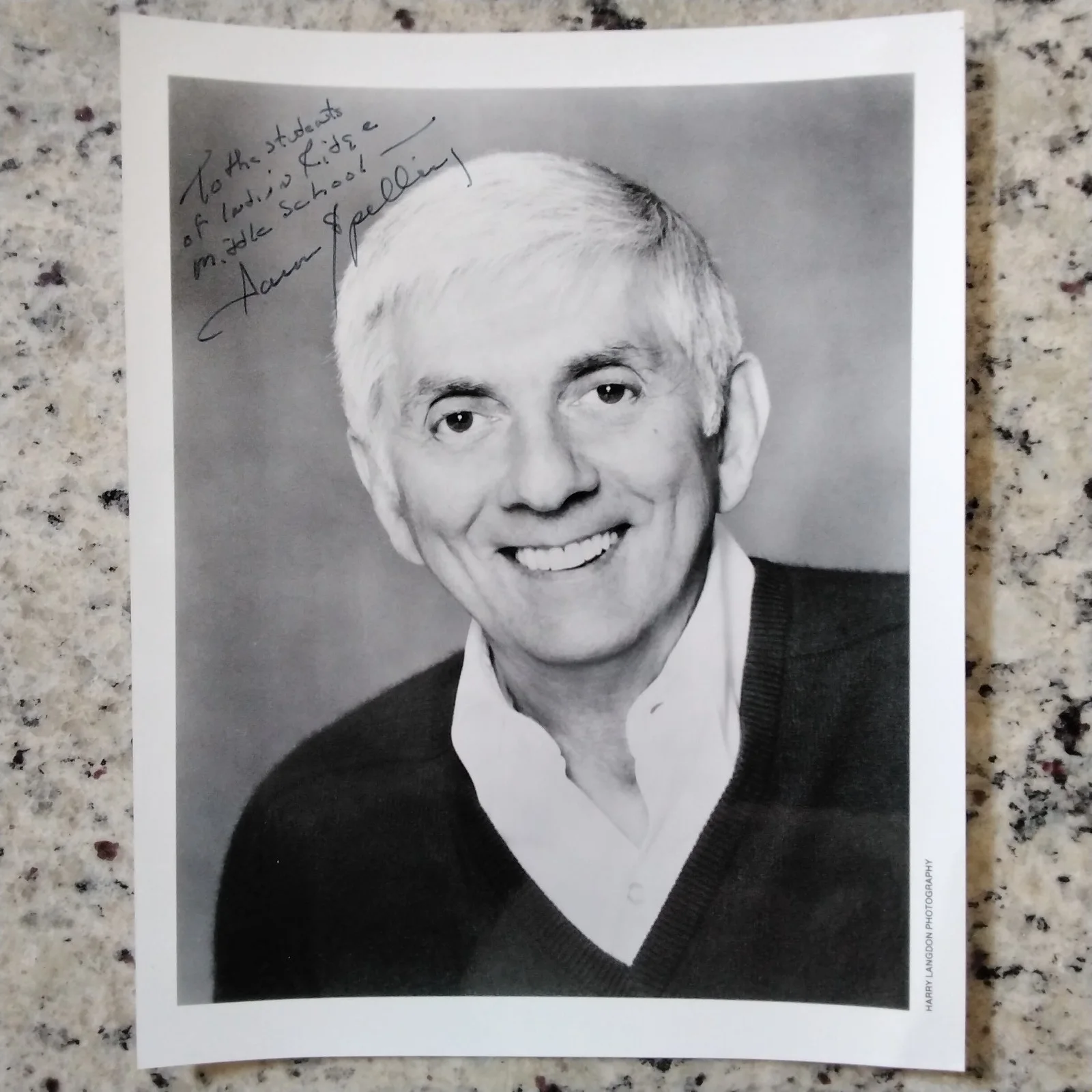 Aaron Spelling SIGNED Photo Producer Beverly Hills 90210 Dynasty Charlies Angels, изображение 3